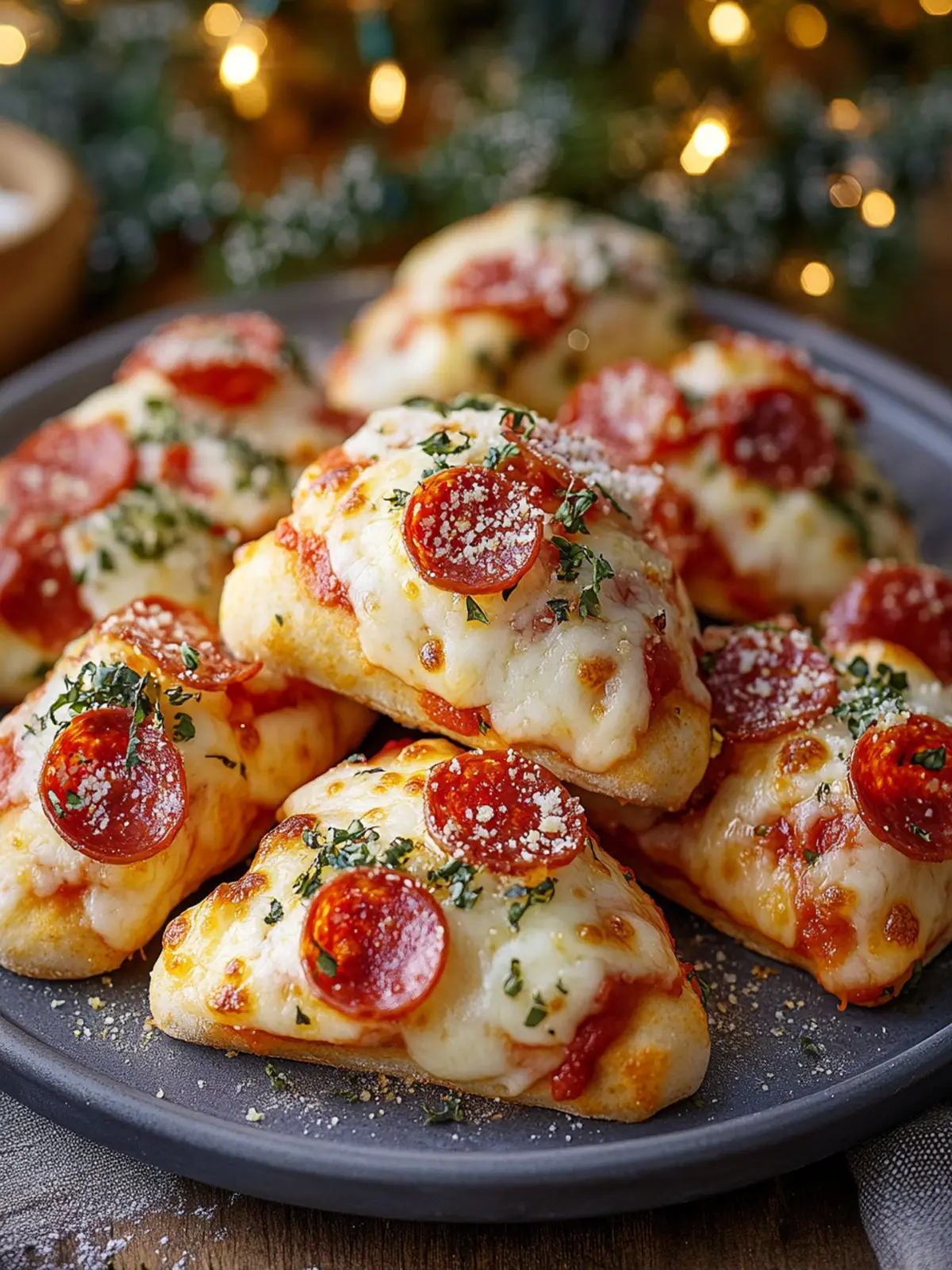 Christmas Pizza Bites