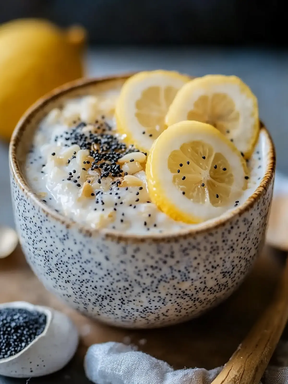 Vegan Lemon Poppy Seed Overnight Oats