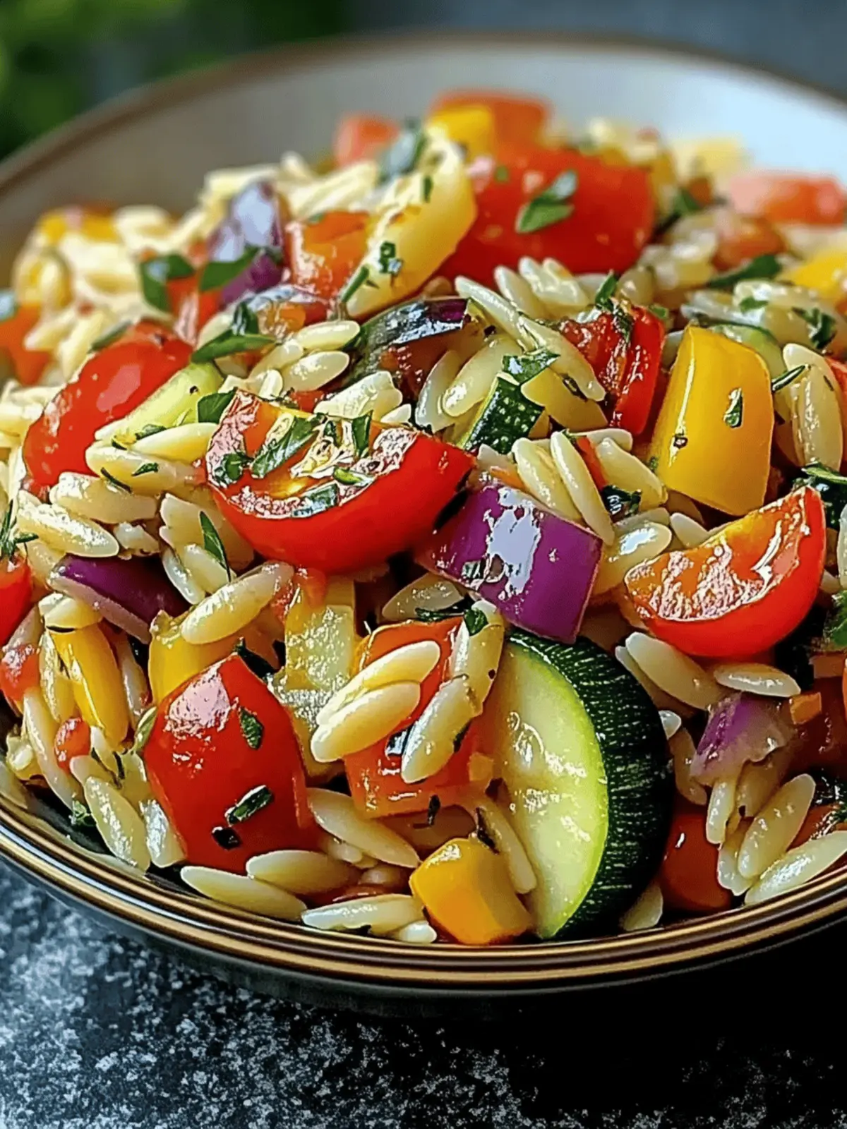Roasted Vegetable Orzo