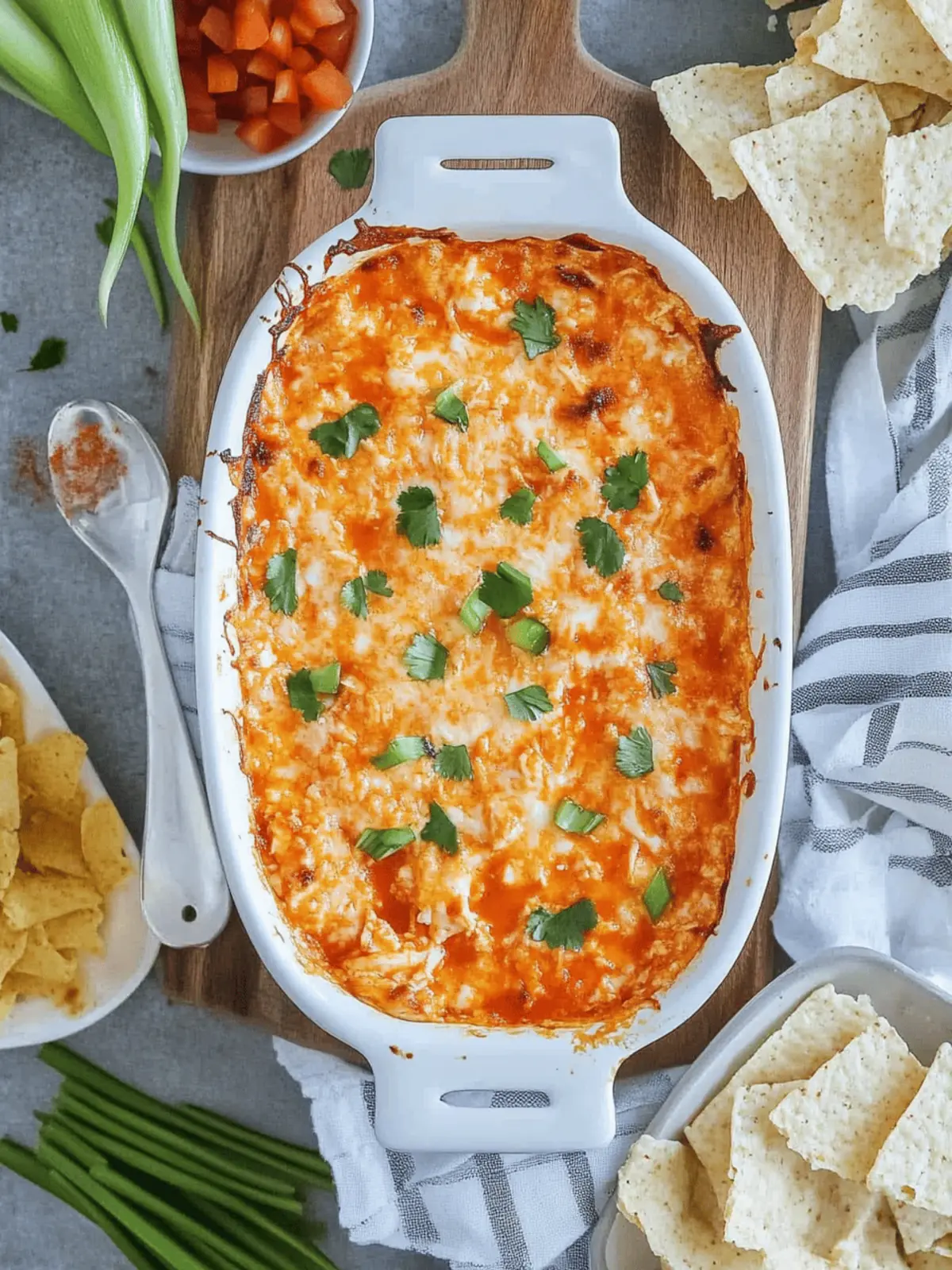Cottage Cheese Buffalo Chicken Dip (high protein)