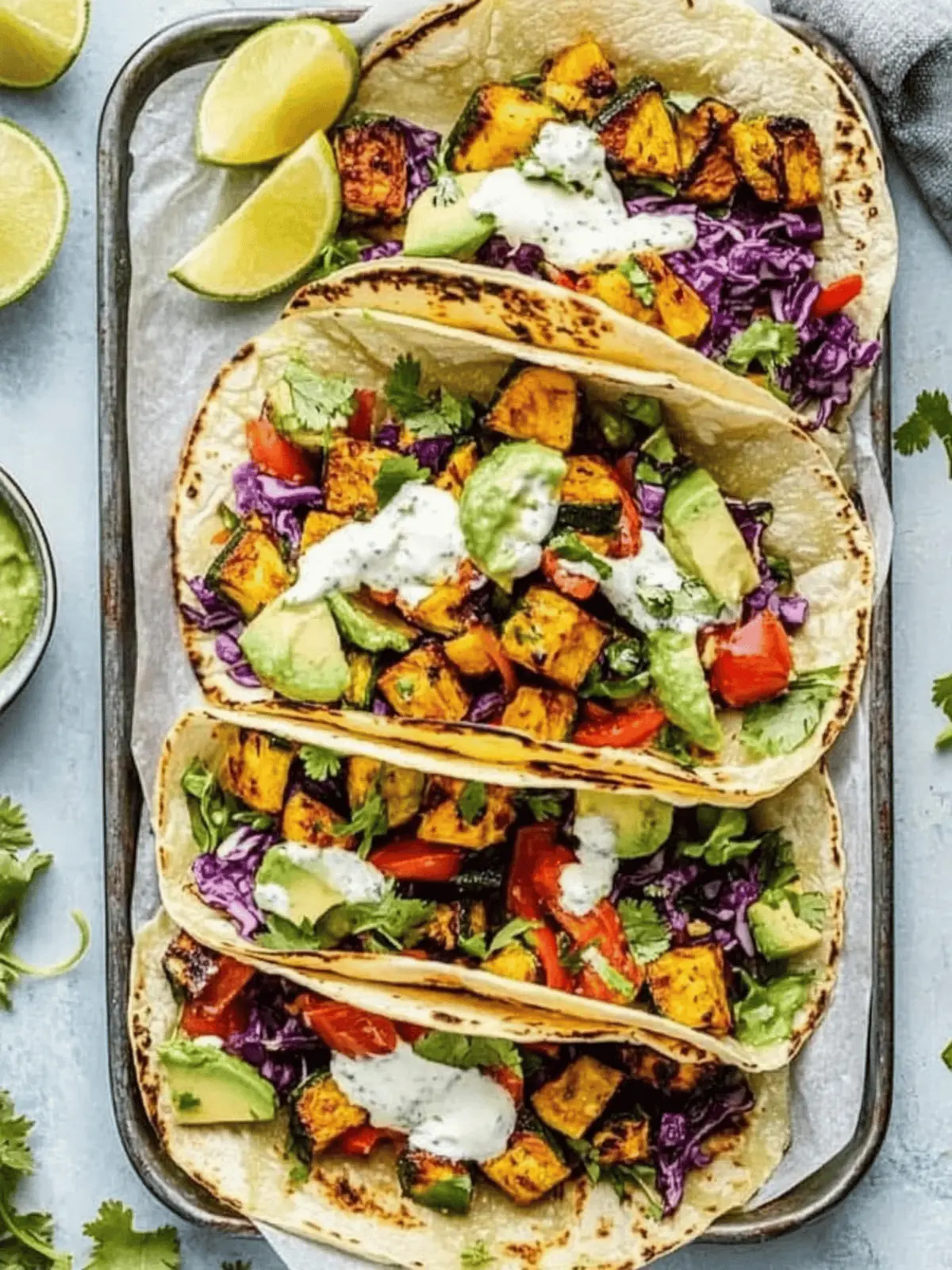 Sheet Pan Roasted Veggie Tacos