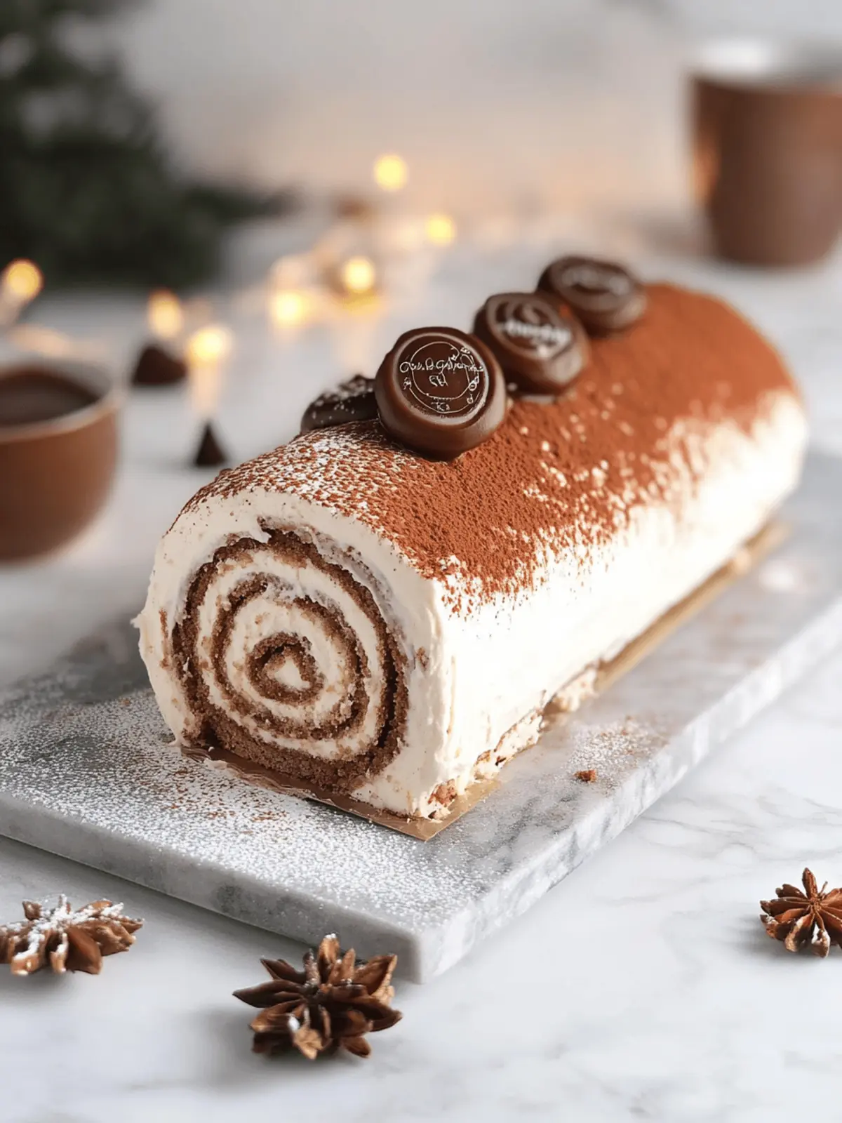 Tasty Tiramisu Yule Log Cake
