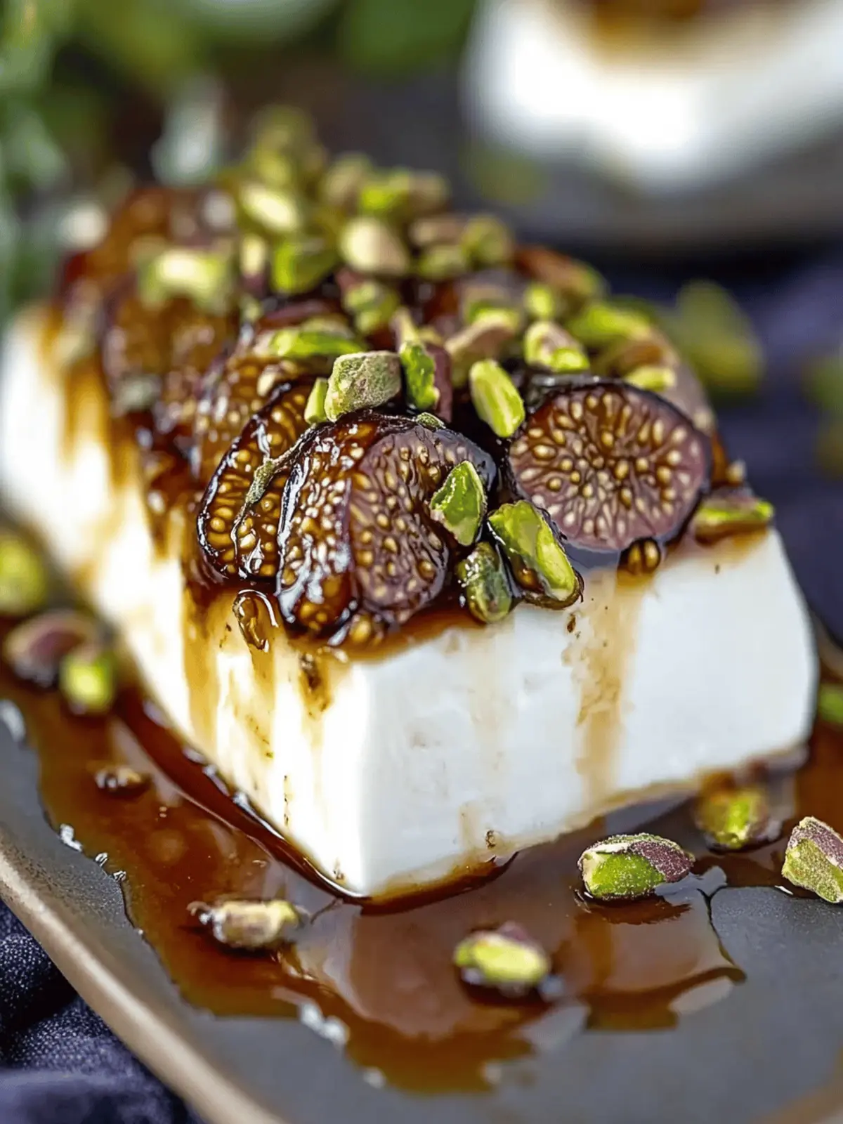 Honey Fig Pistachio Goat Cheese Appetizer