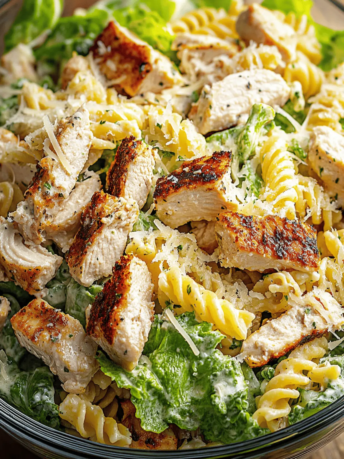 Chicken Caesar Pasta Salad