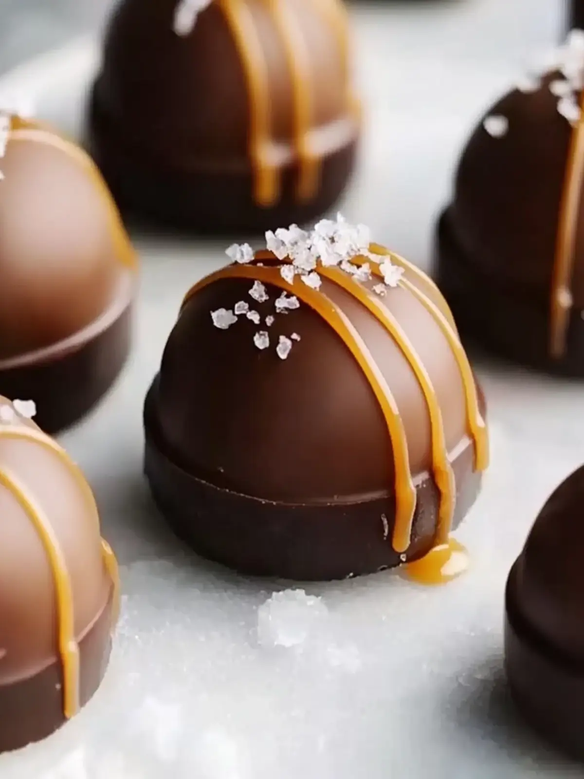 Salted Caramel Fudge Truffles