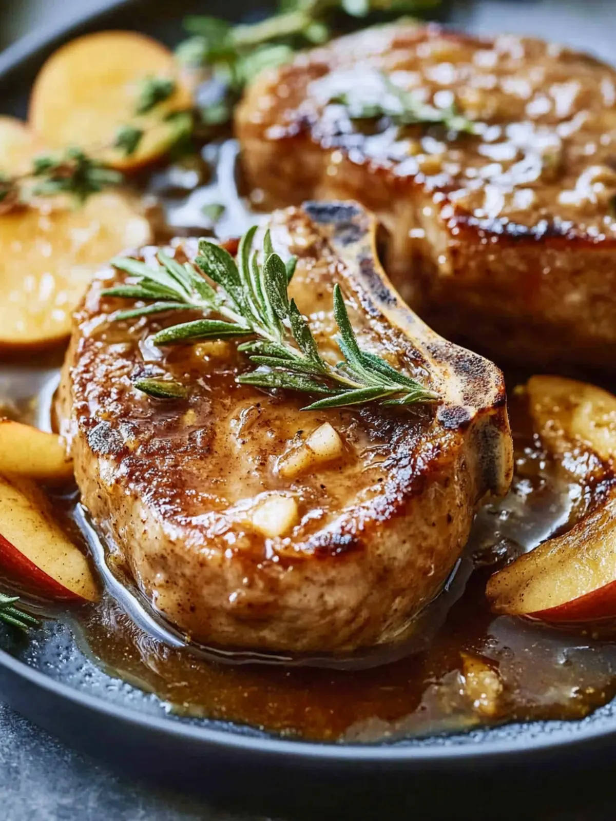 Tender Apple Butter Pork Chops