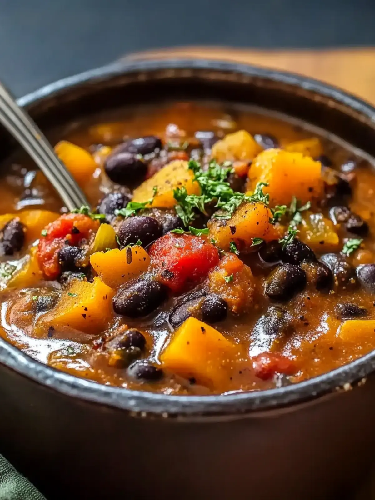 Hearty Black Bean & Squash Stew