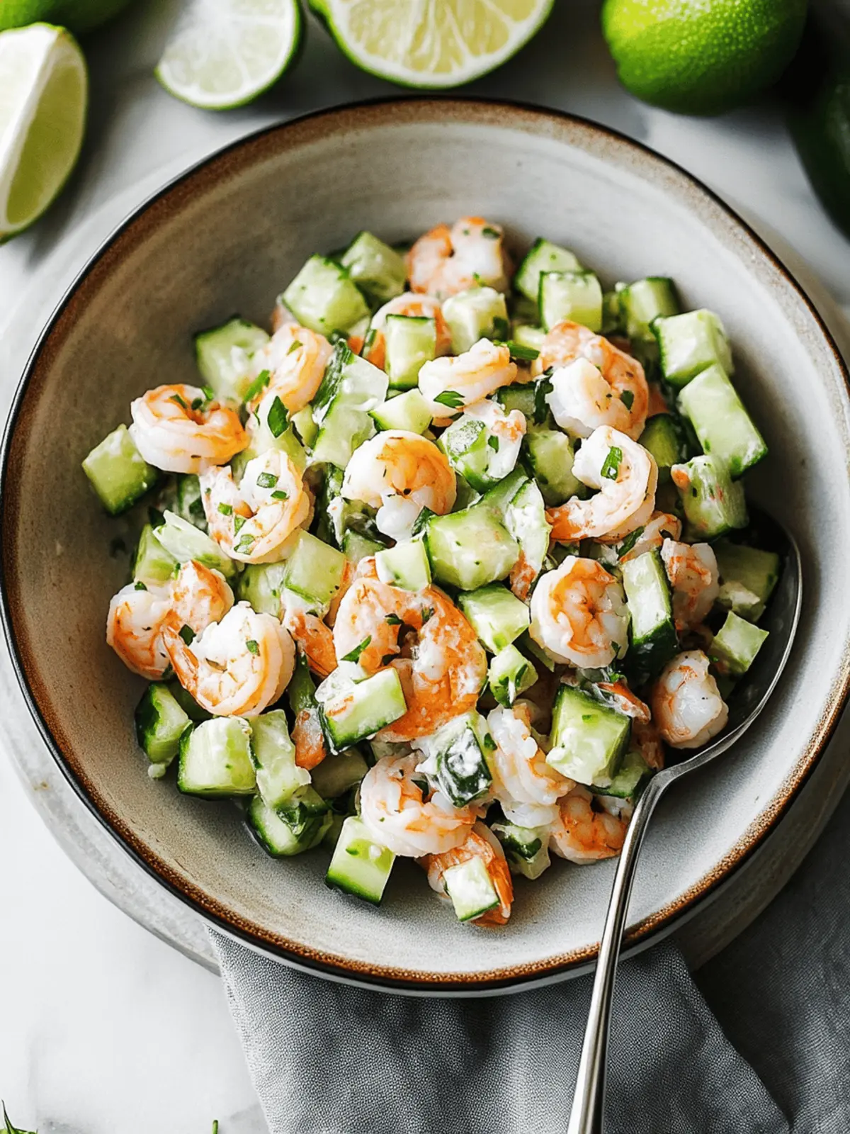 Cucumber Shrimp Salad