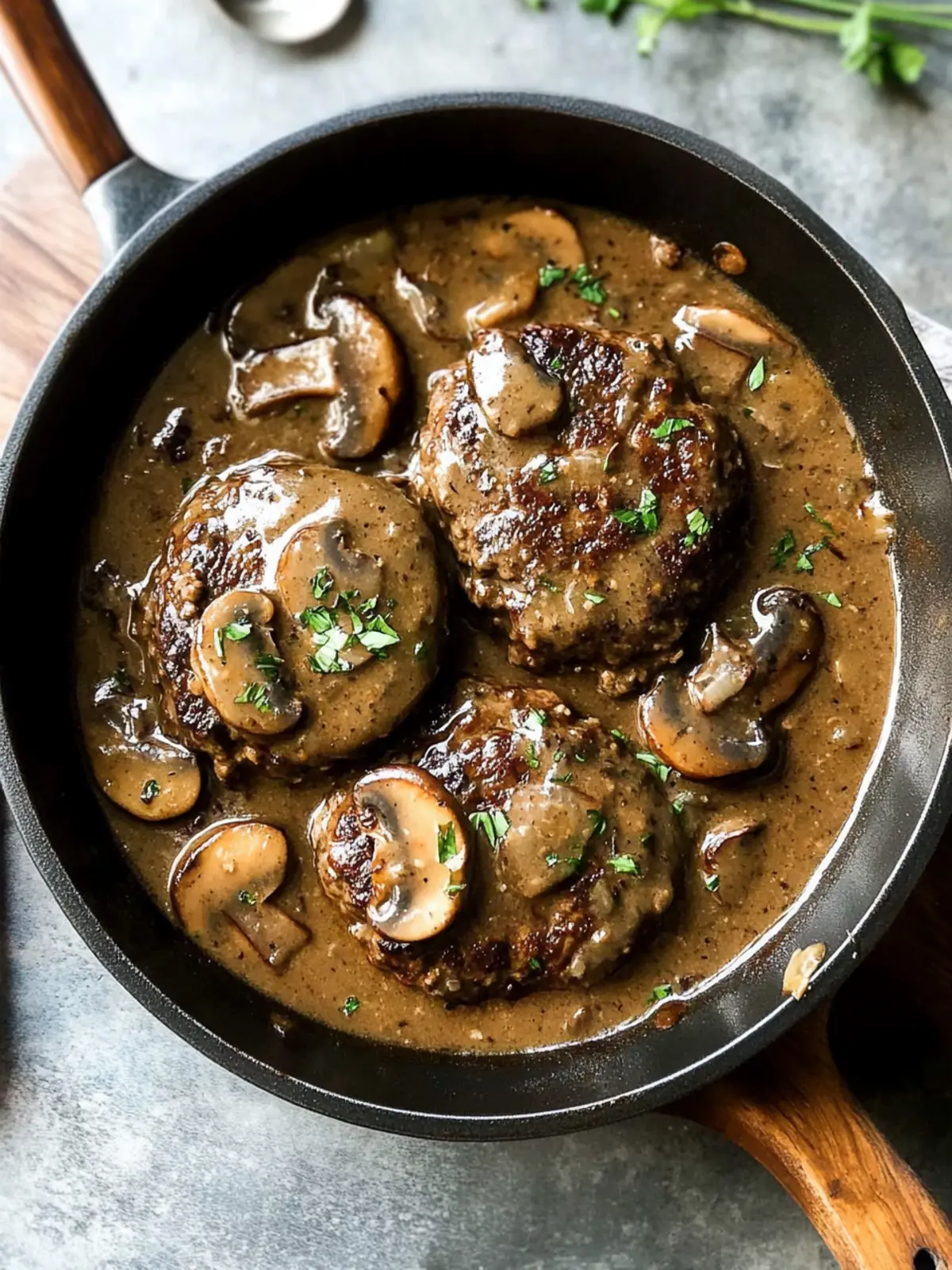Salisbury Steak with Mushroom Gravy