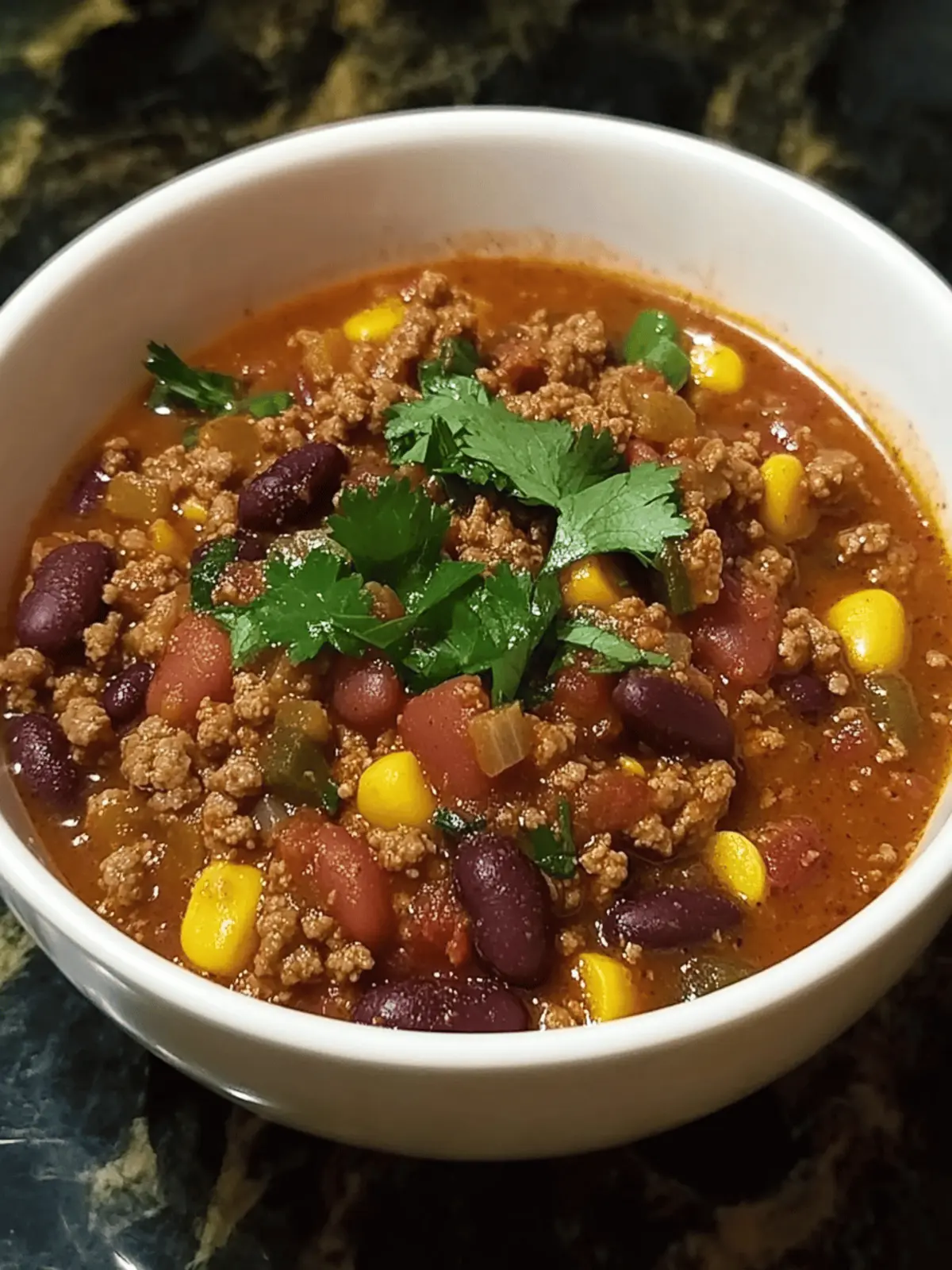 Ground Beef Chili with Beans