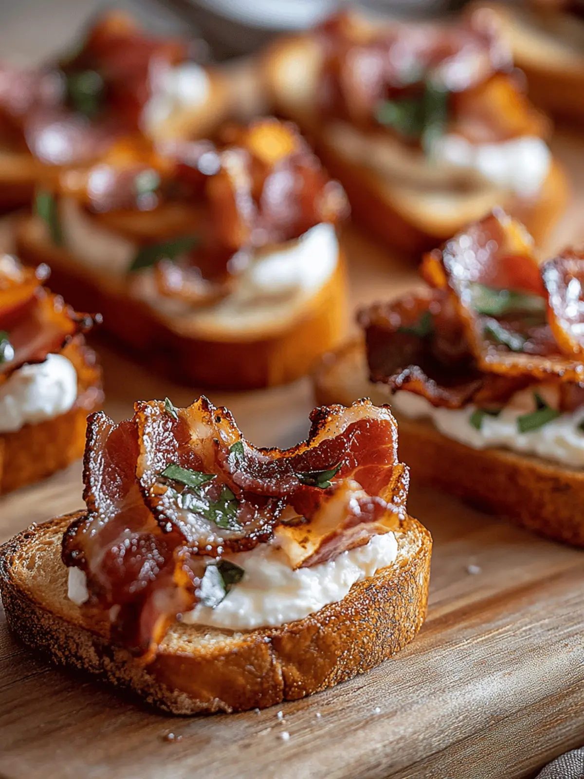 Million Dollar Bacon Crostini