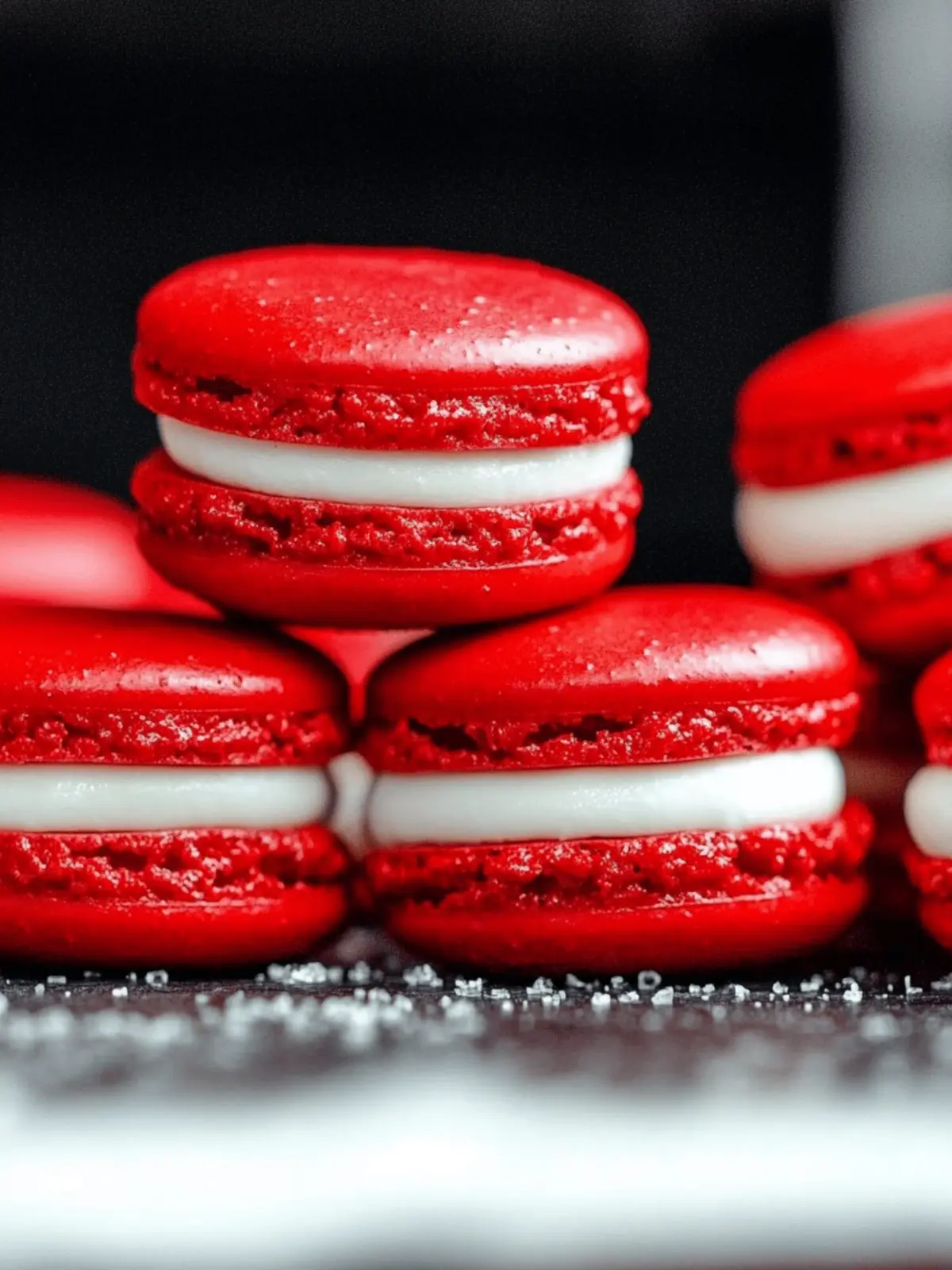 Red Velvet Macarons