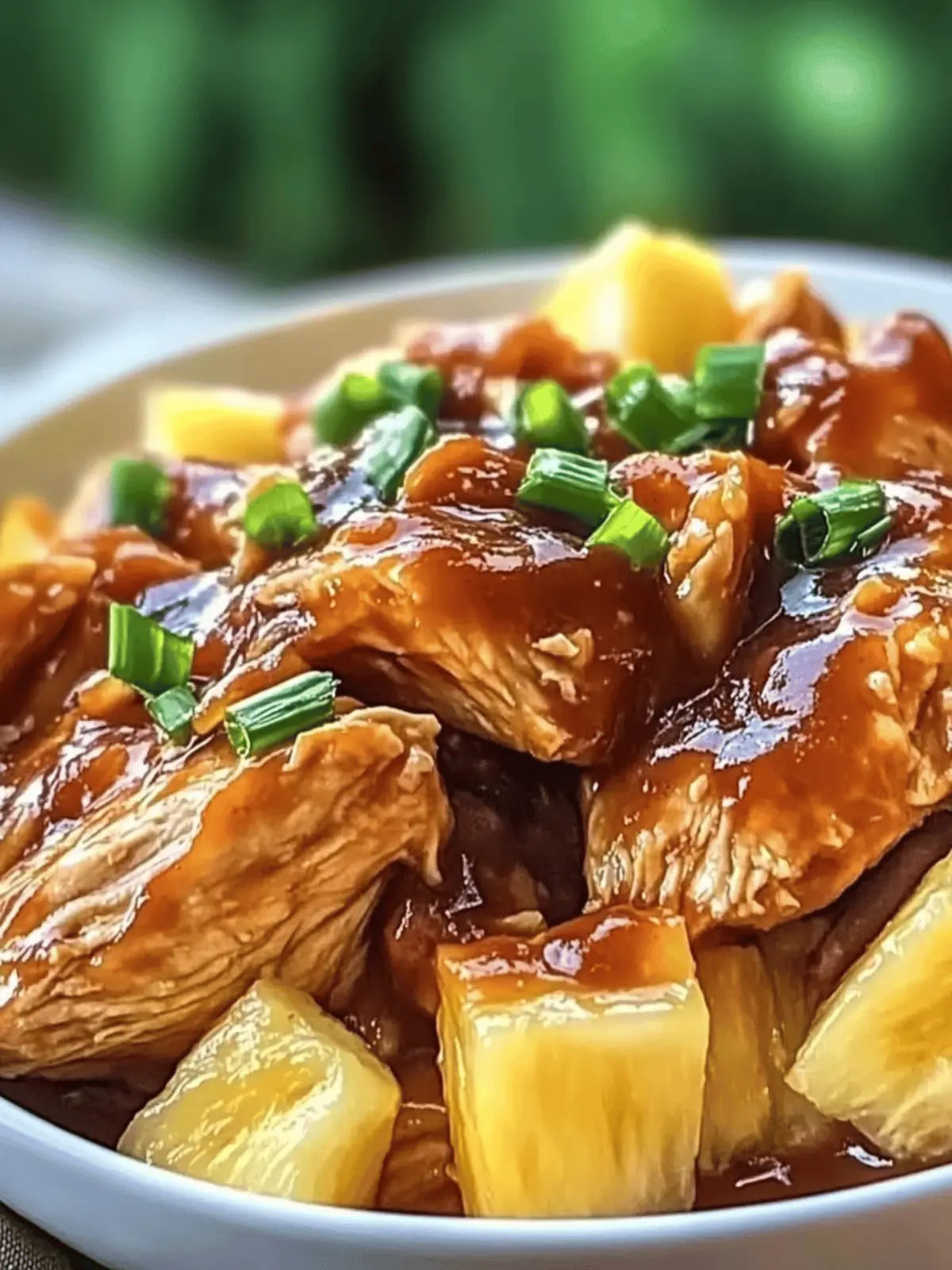 Easy Crockpot Pineapple BBQ Chicken