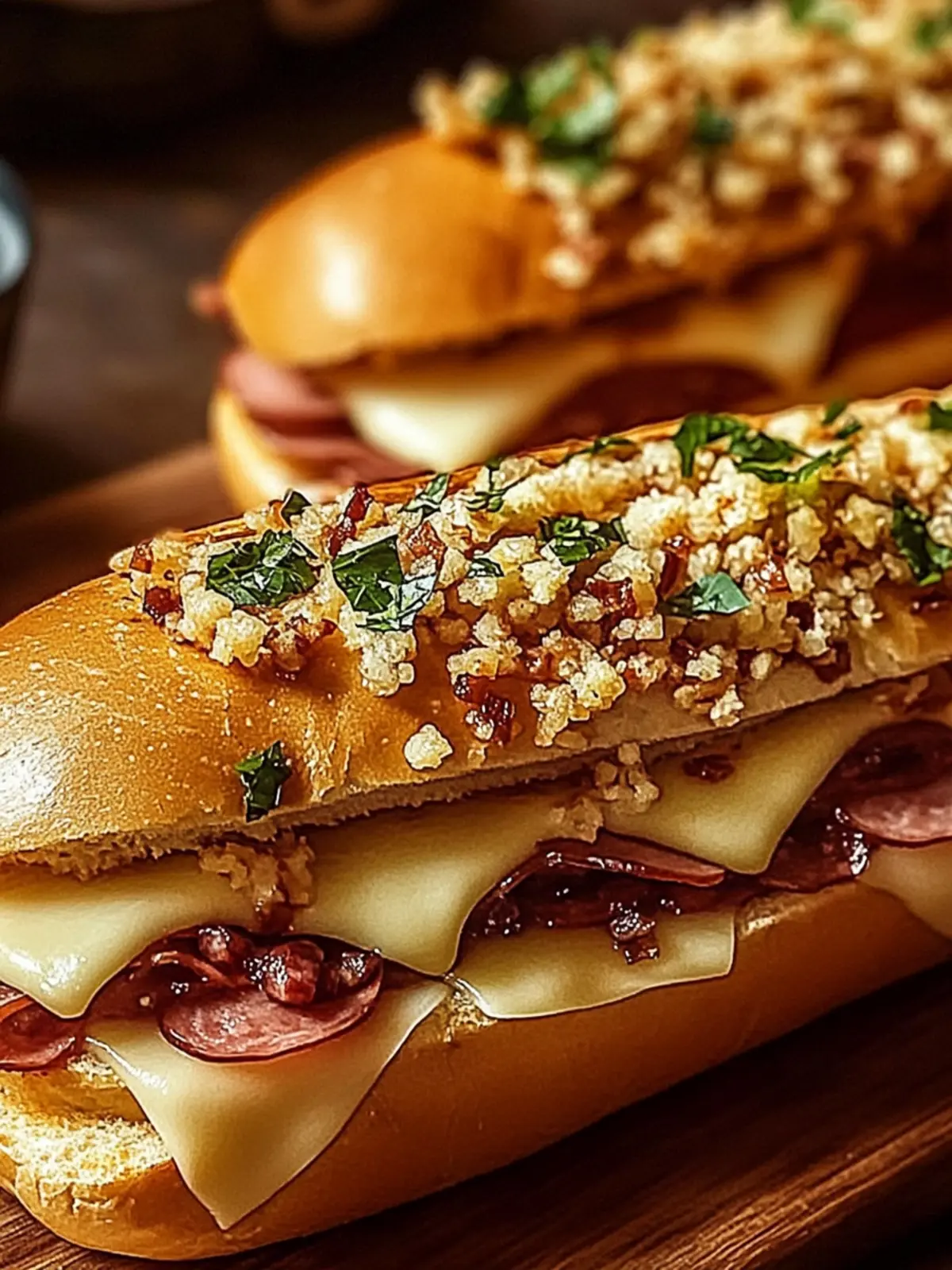 Baked Italian Sub Sandwiches