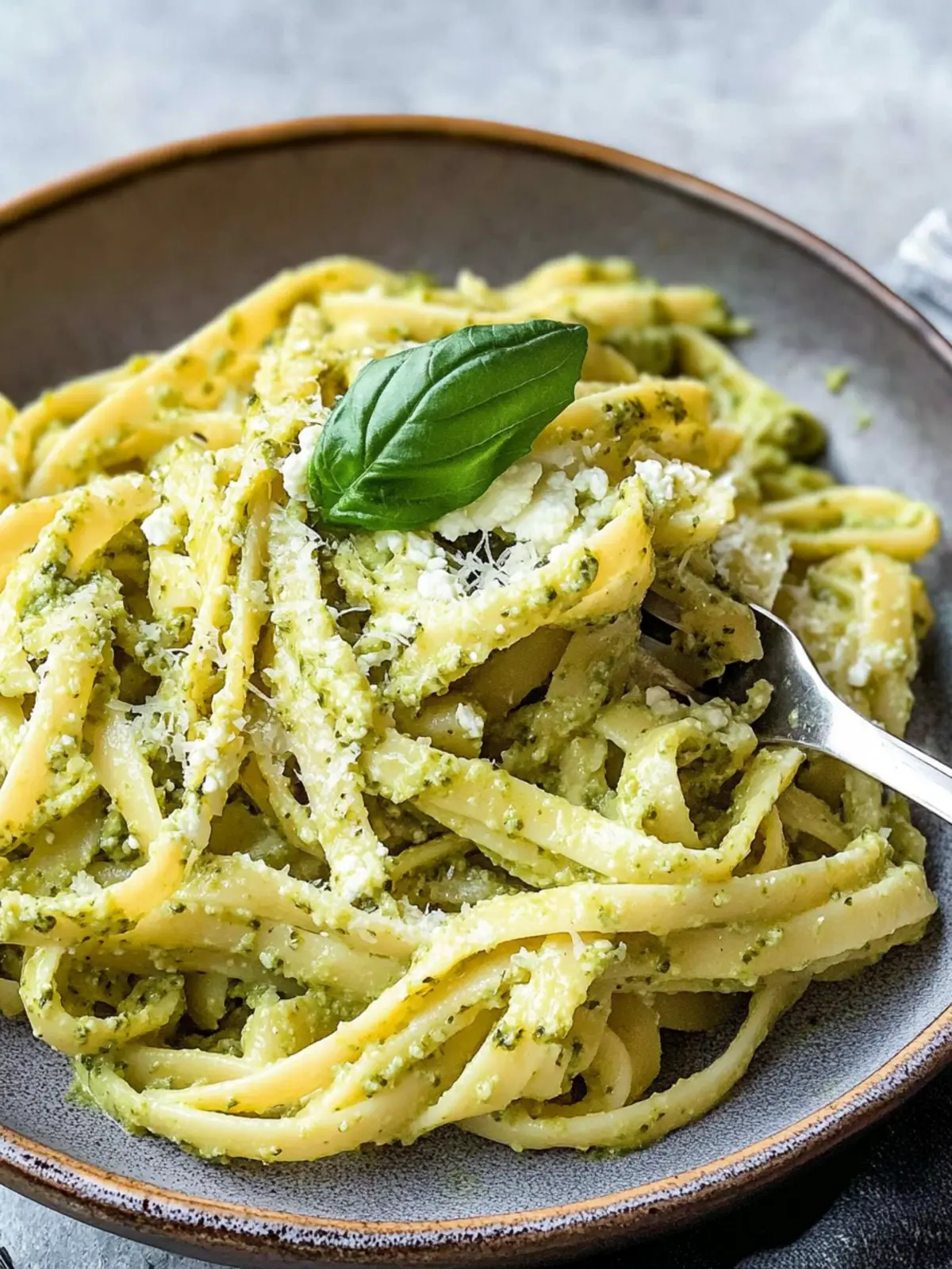 Easy Pesto and Ricotta Pasta