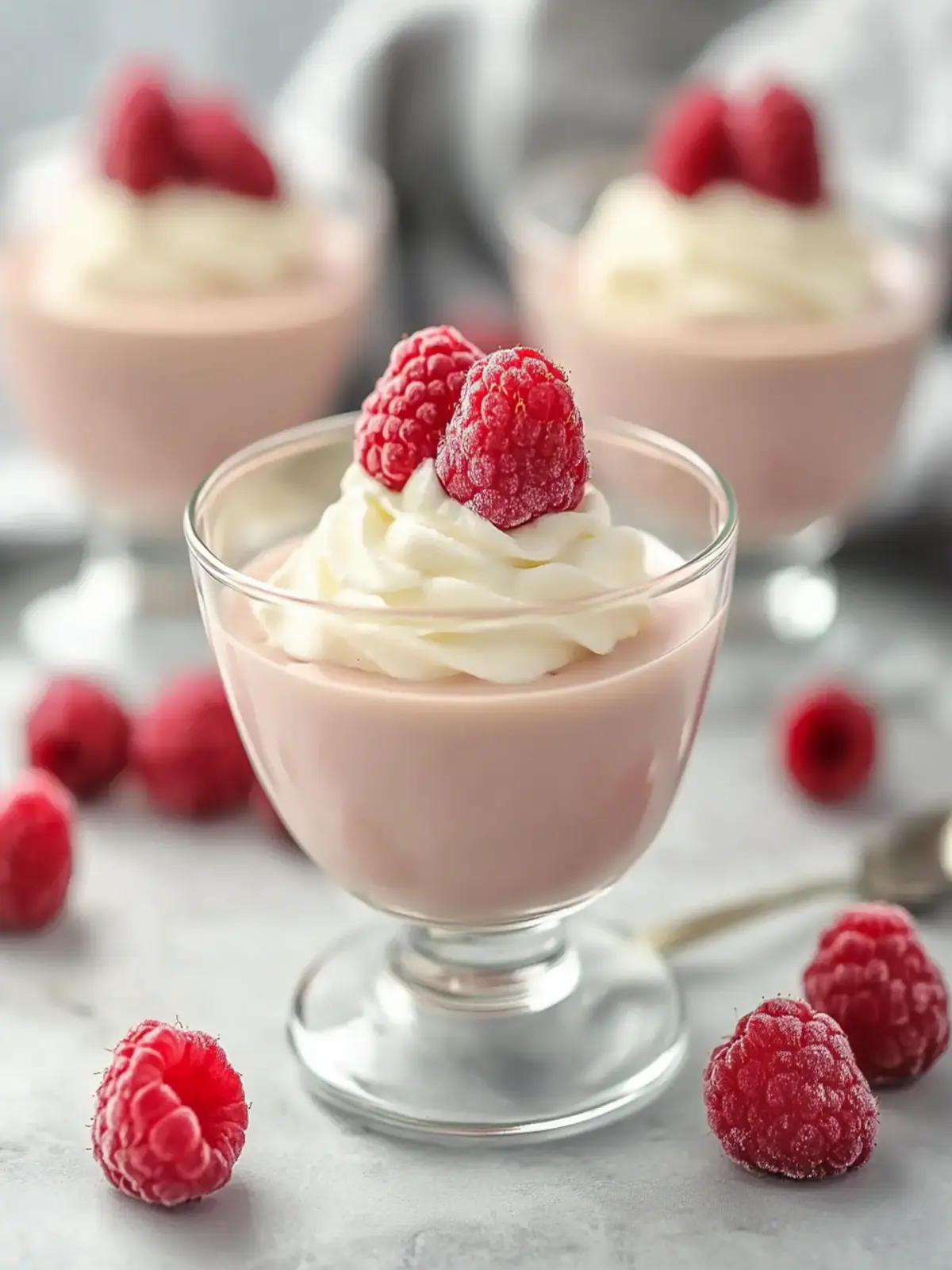 Raspberry White Chocolate Mousse
