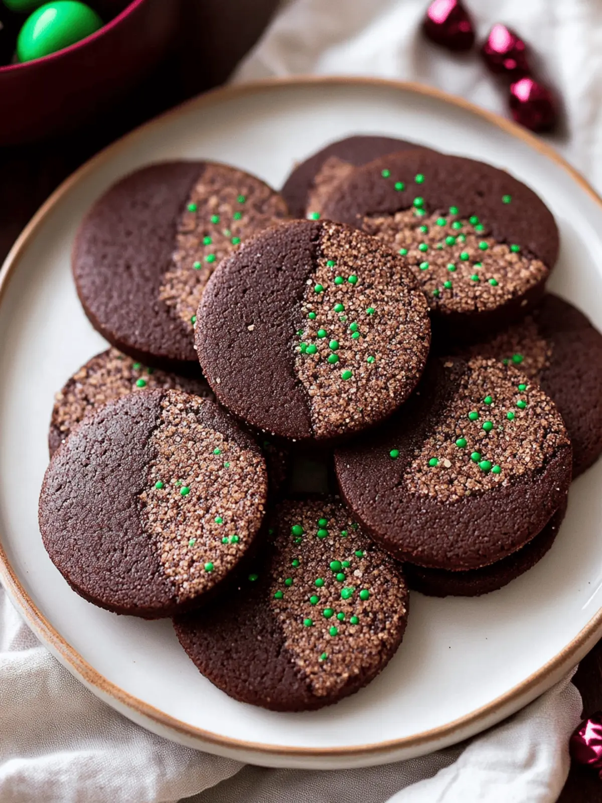 Chocolate Shortbread Cookies