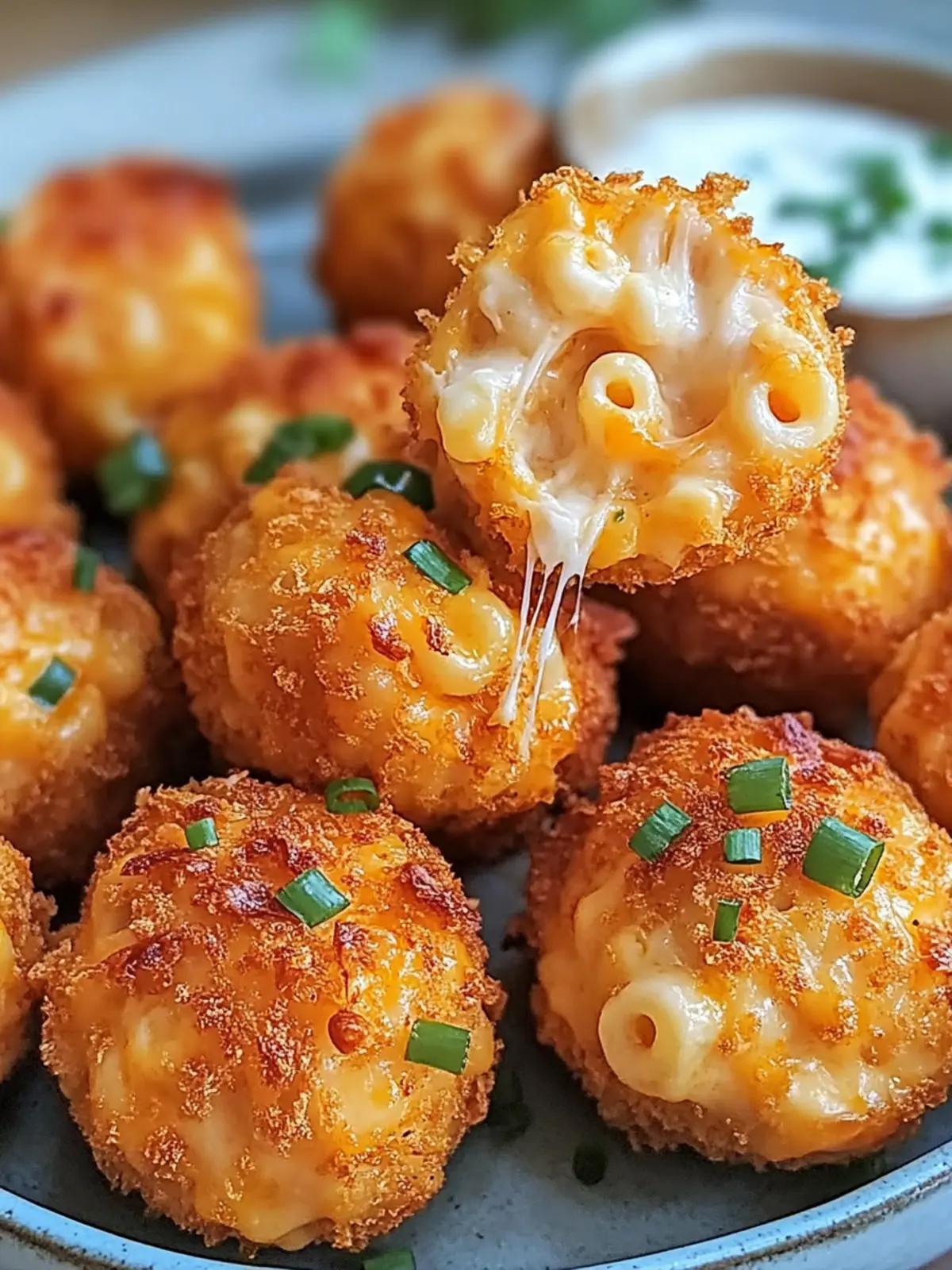 Savory Buffalo Chicken Mac Cheese Bites