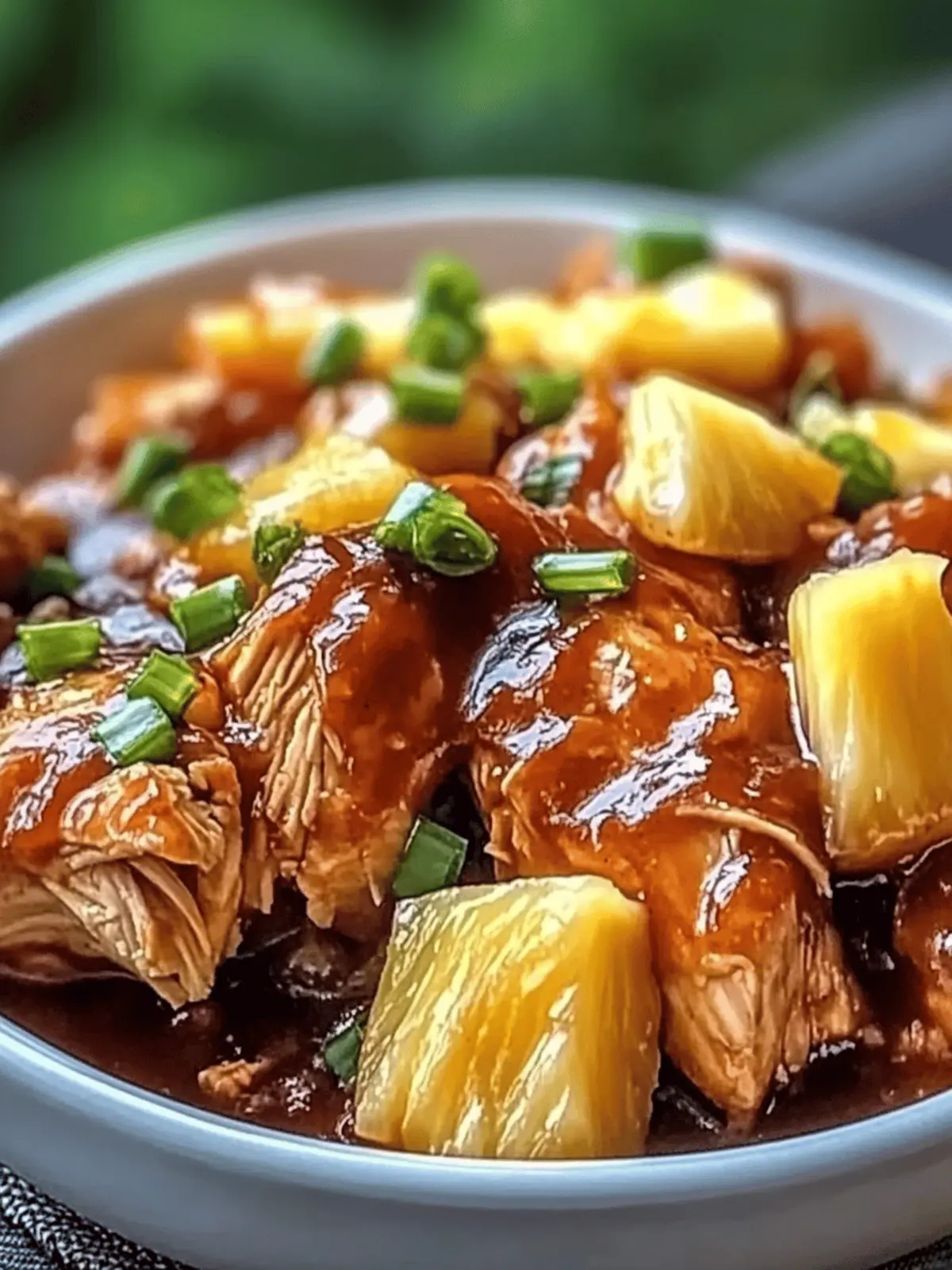 Easy Crockpot Pineapple BBQ Chicken