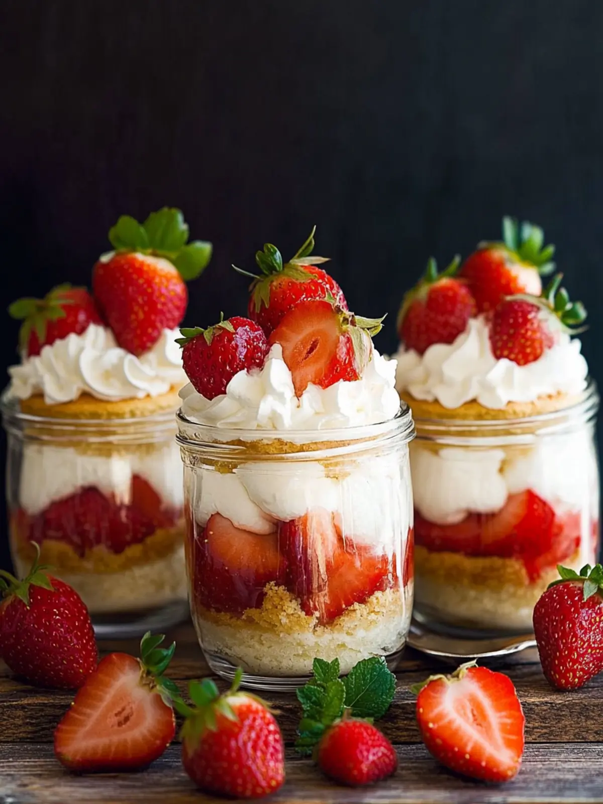 Strawberry Shortcake Trifles