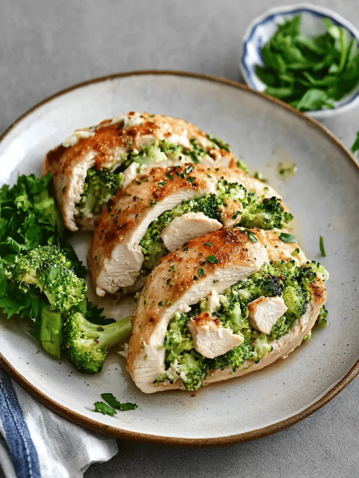 Broccoli-Cheddar Stuffed Chicken Breasts