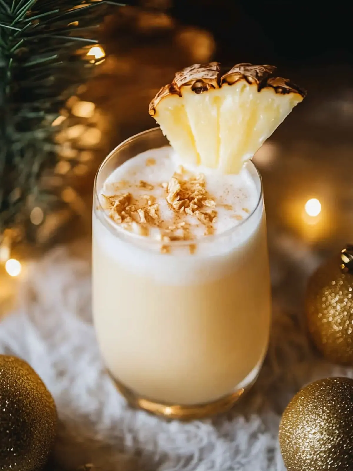 Eggnog Piña Colada Cocktail