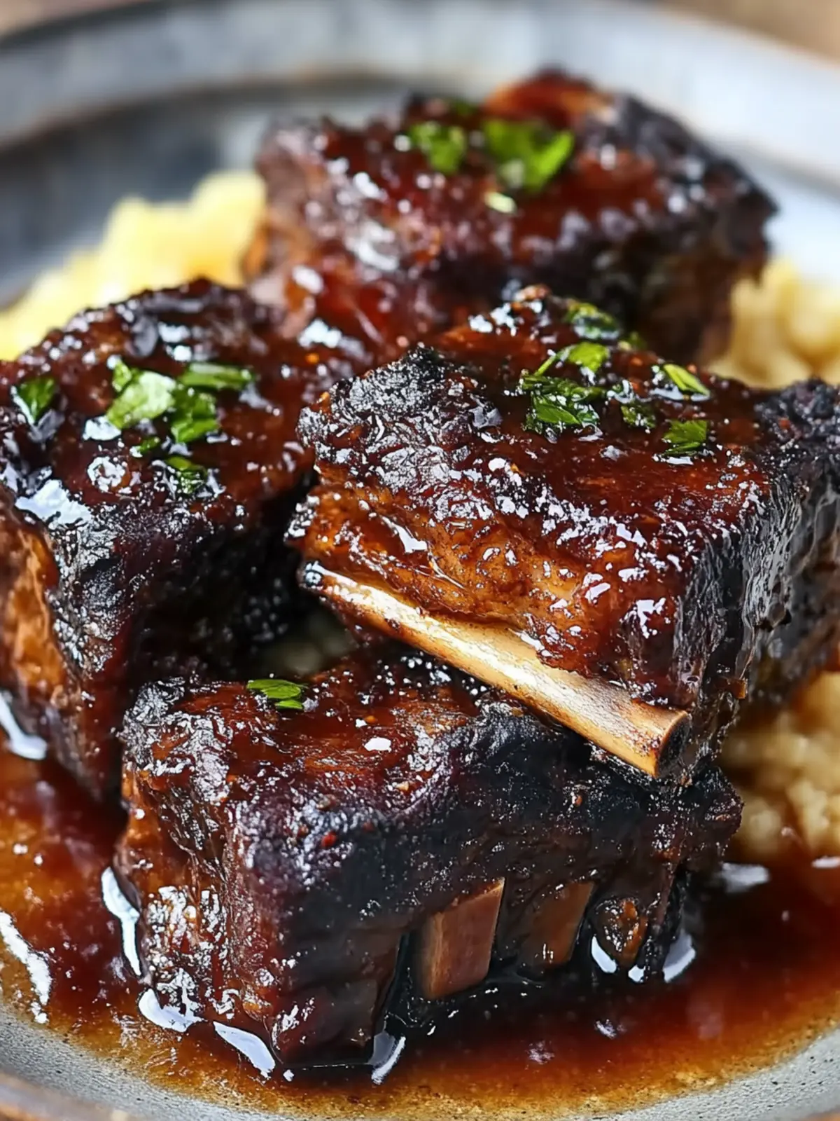 Maple-Bourbon Glazed Short Ribs