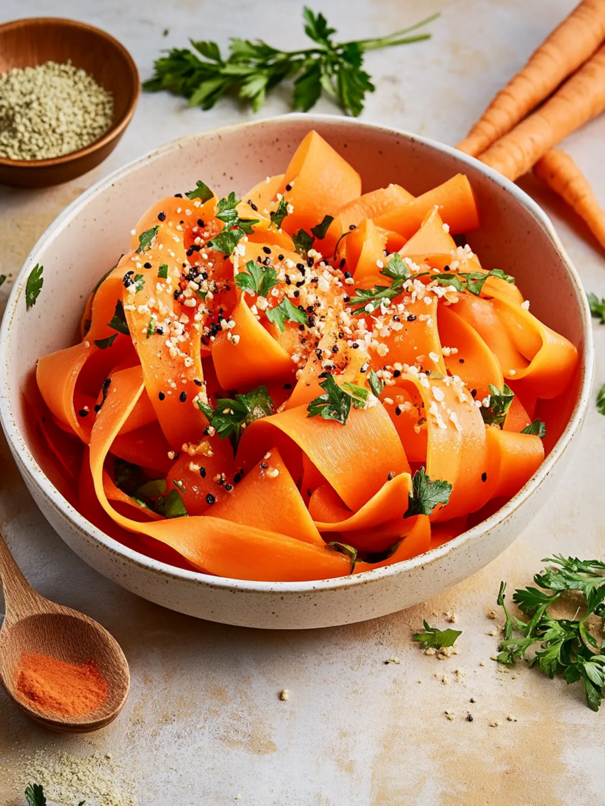 Viral Carrot Ribbon Salad