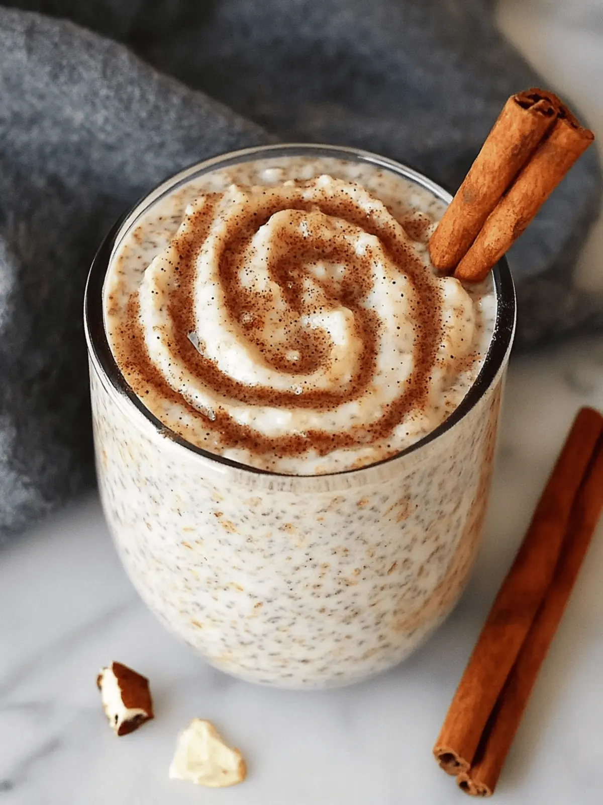 Cinnamon Roll Overnight Oats
