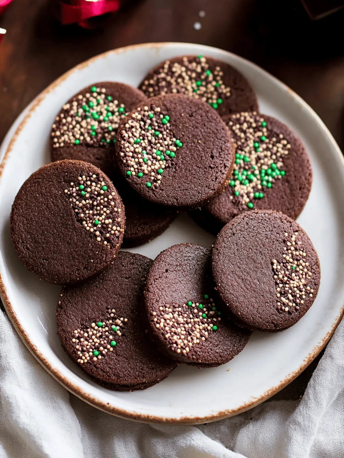 Chocolate Shortbread Cookies