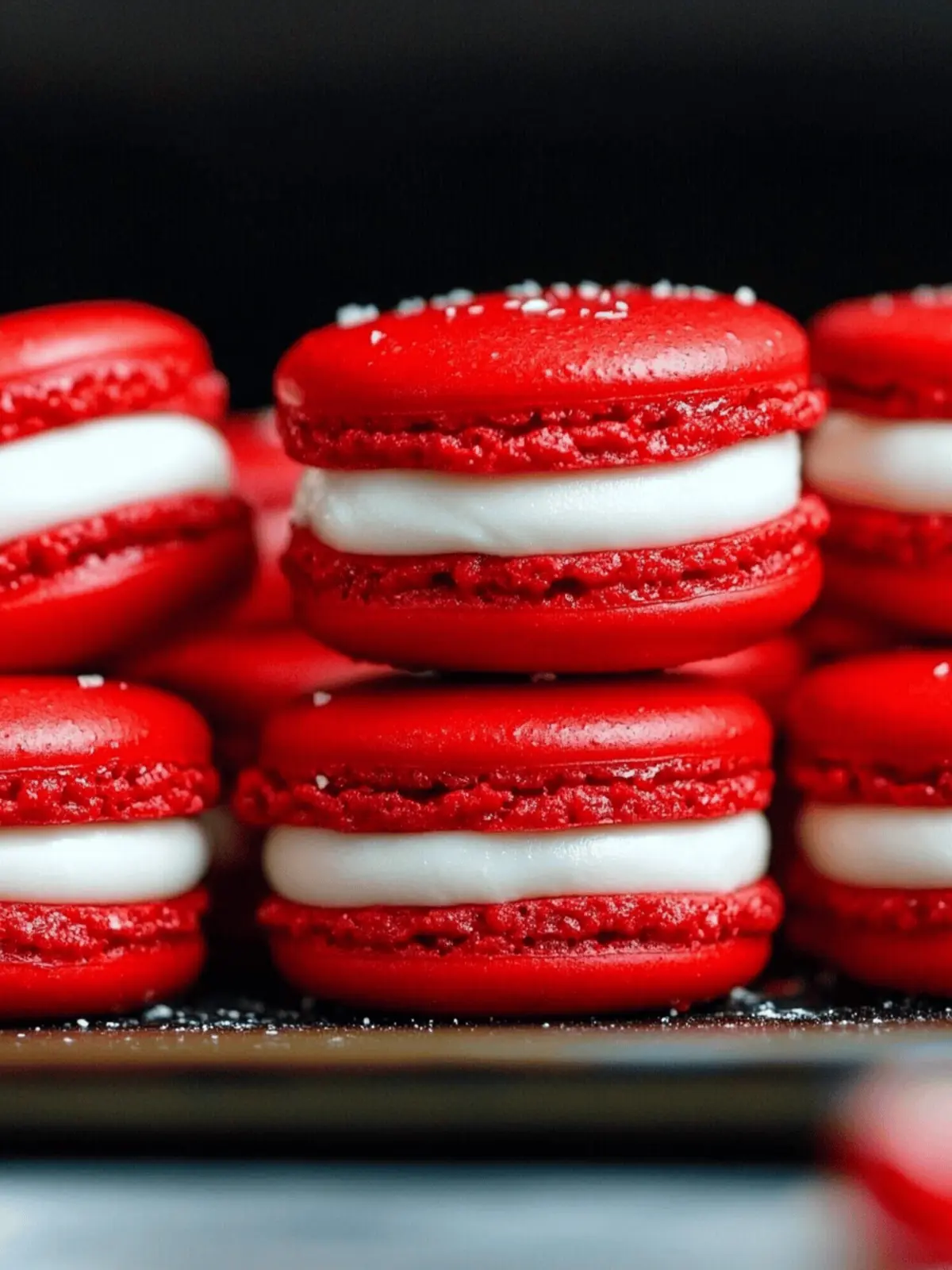 Red Velvet Macarons