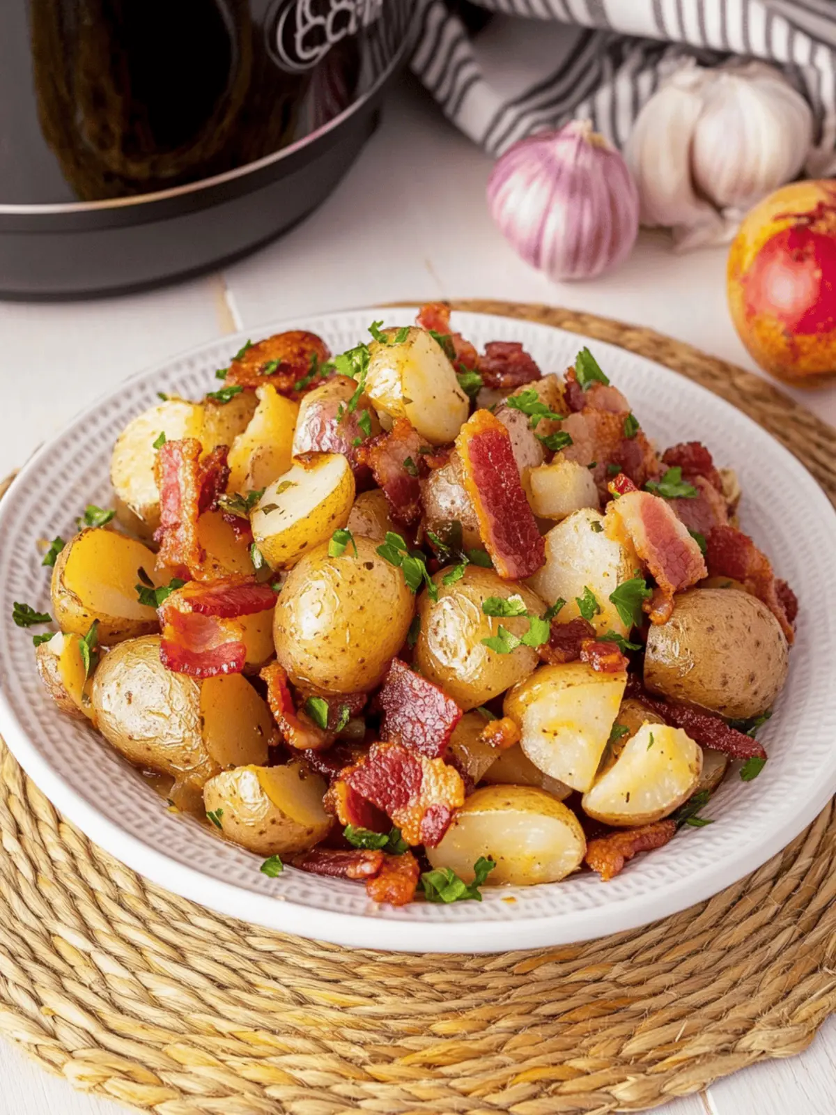 Crockpot Ranch Potatoes With Bacon