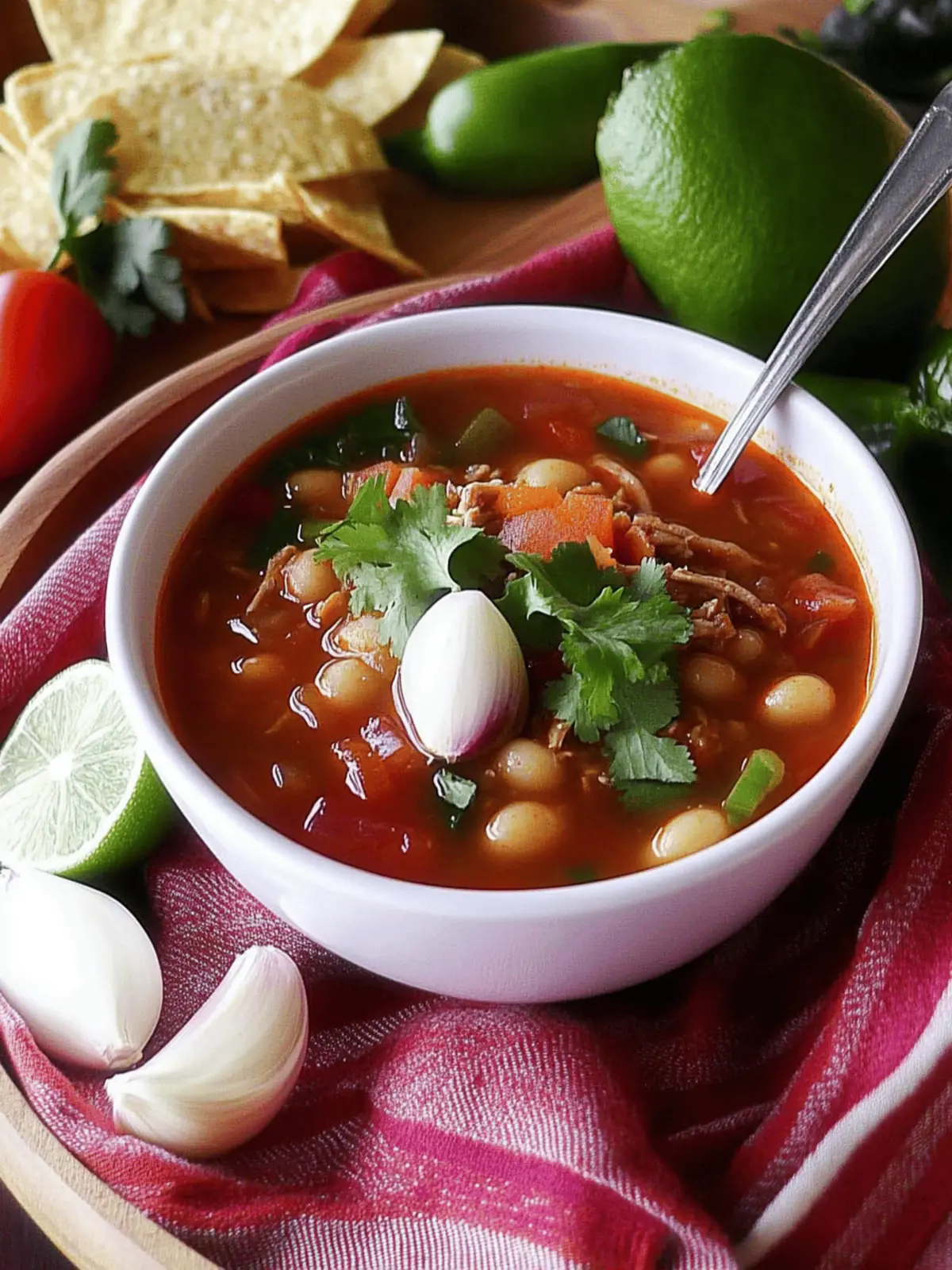 Slow Cooker Simple Posole with Pork and Hominy