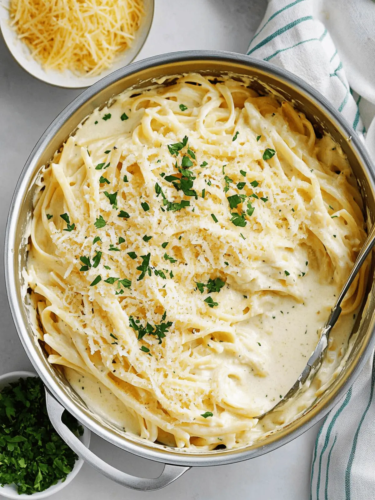 Cottage Cheese Alfredo Pasta Bake