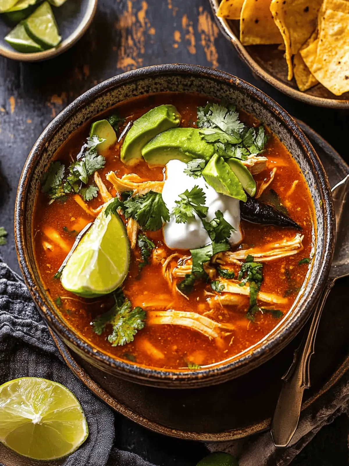 Poblano Chicken Tortilla Soup