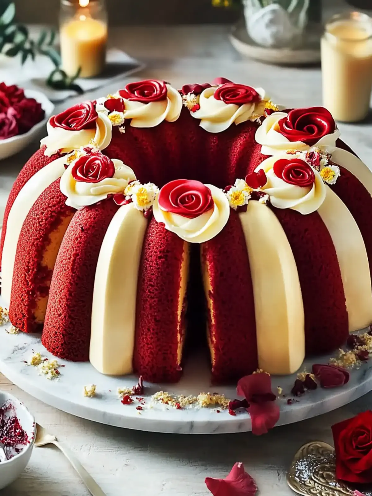 Red Velvet Cheesecake Bundt Dump