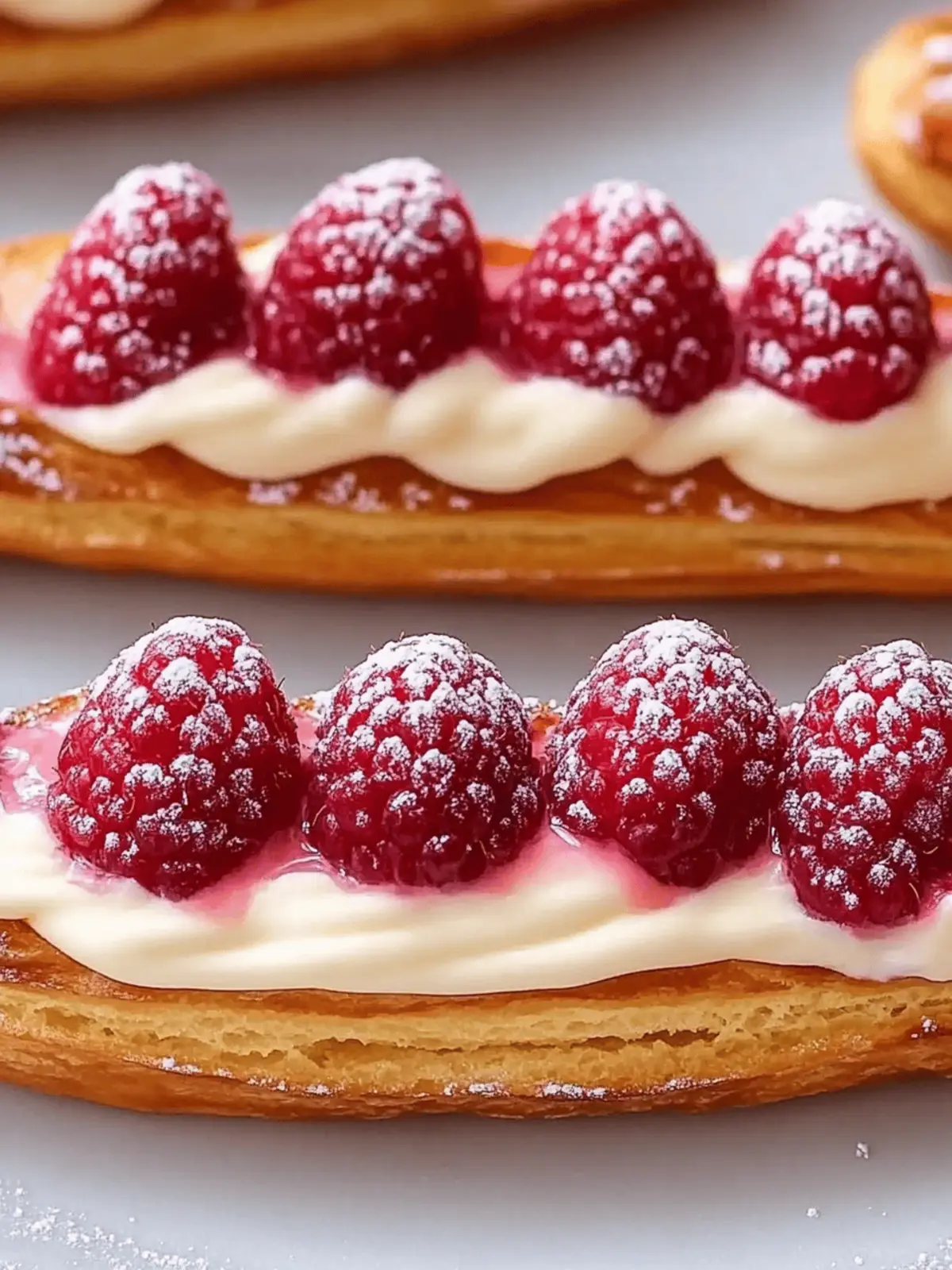 Delightful Raspberry And Cream Éclairs