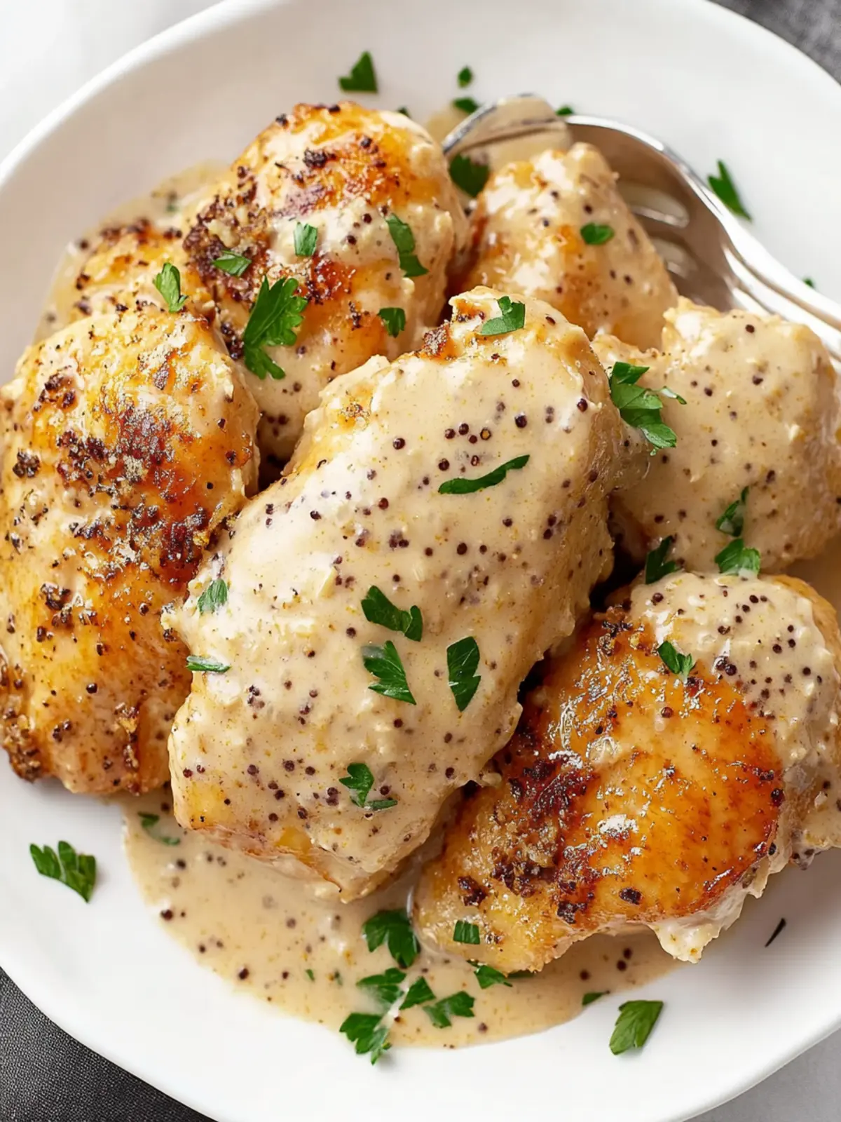 Slow Cooker French Wine and Mustard Chicken