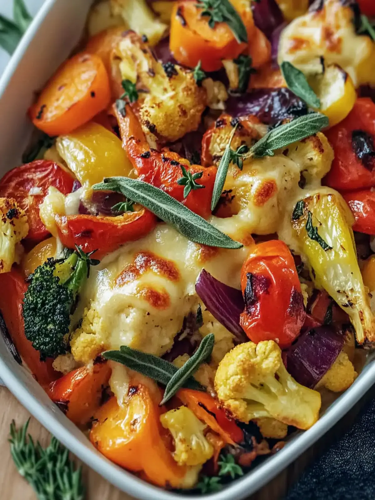 Cheesy Marry Me Roasted Vegetable Medley