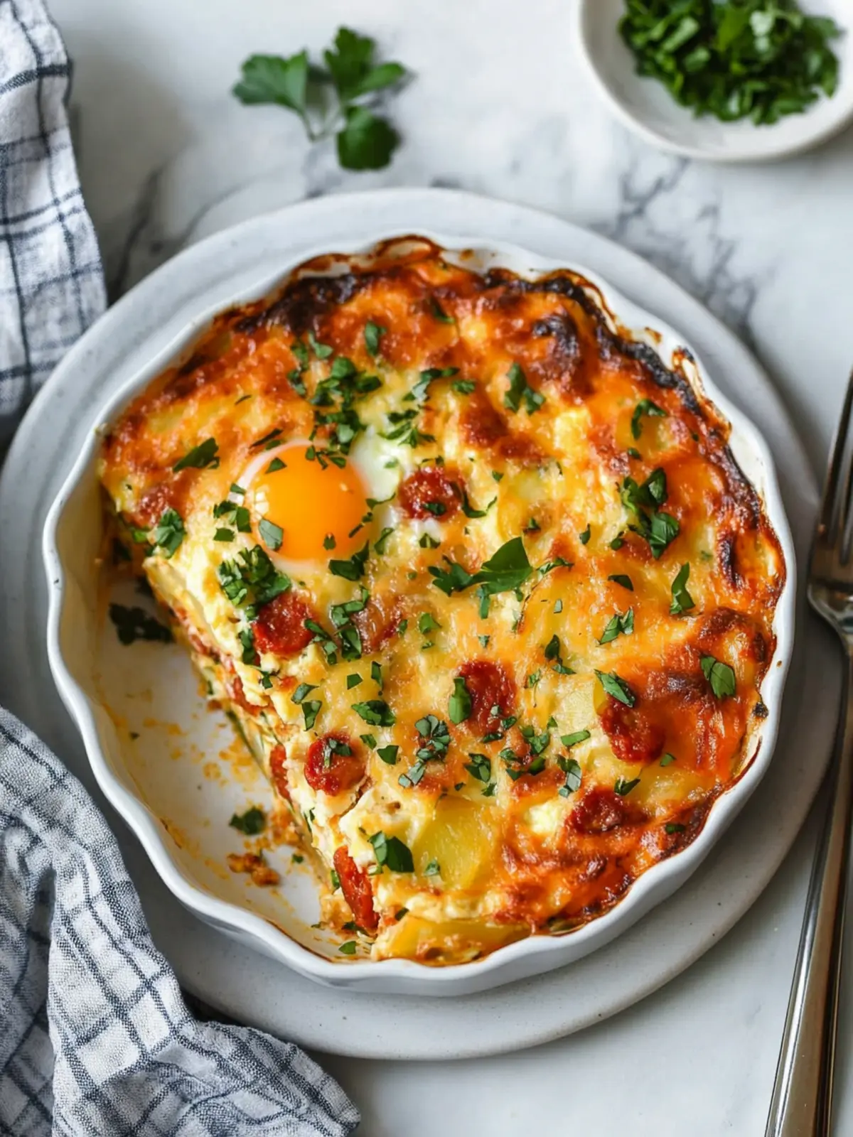 Chorizo & Potato Egg Casserole