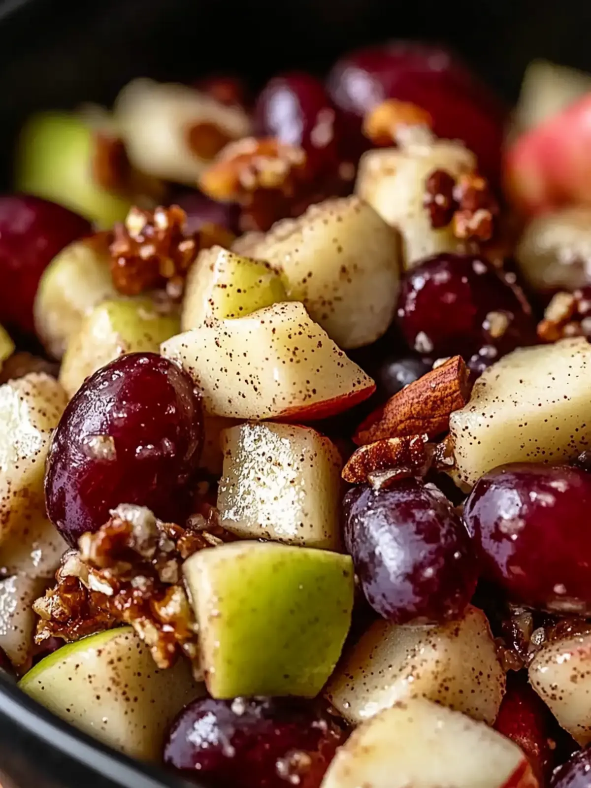 Cinnamon Apple Grape Salad