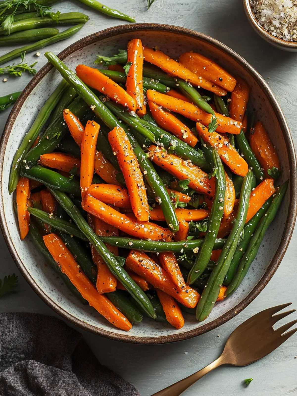 Honey Glazed Carrots and Green Beans