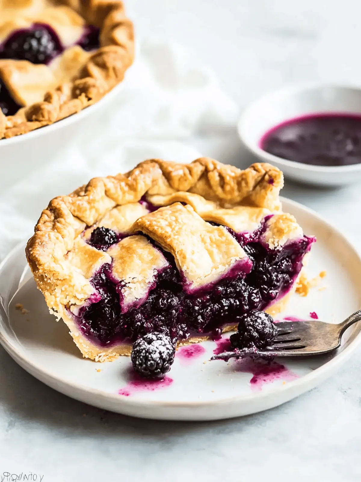The Best Blackberry Pie