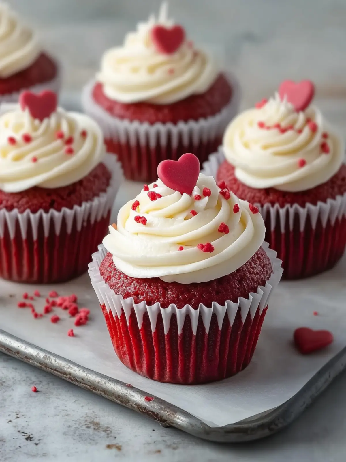 Red Velvet Cupcakes with Cream Cheese Frosting
