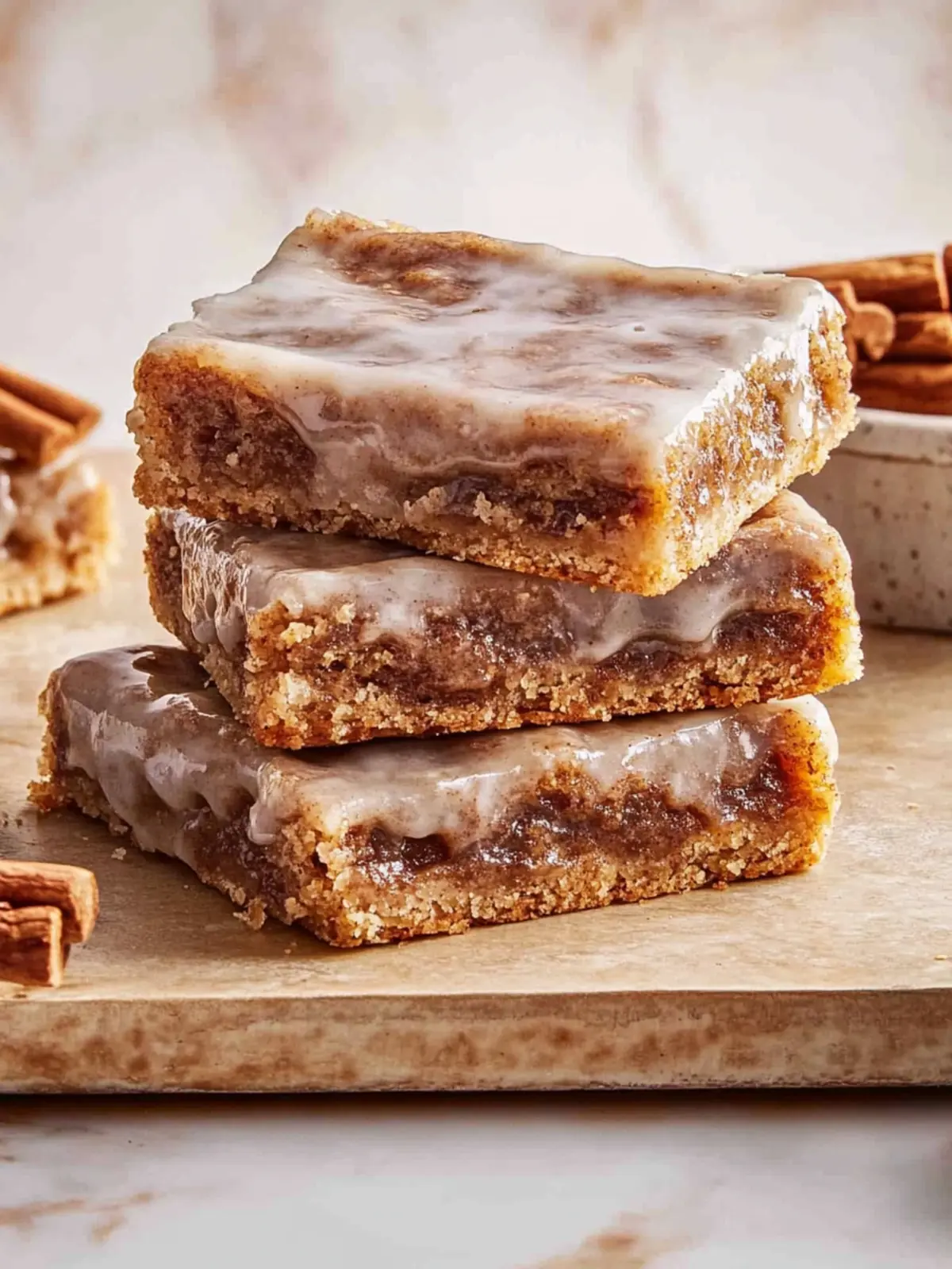 Chewy Cinnamon Roll Bars