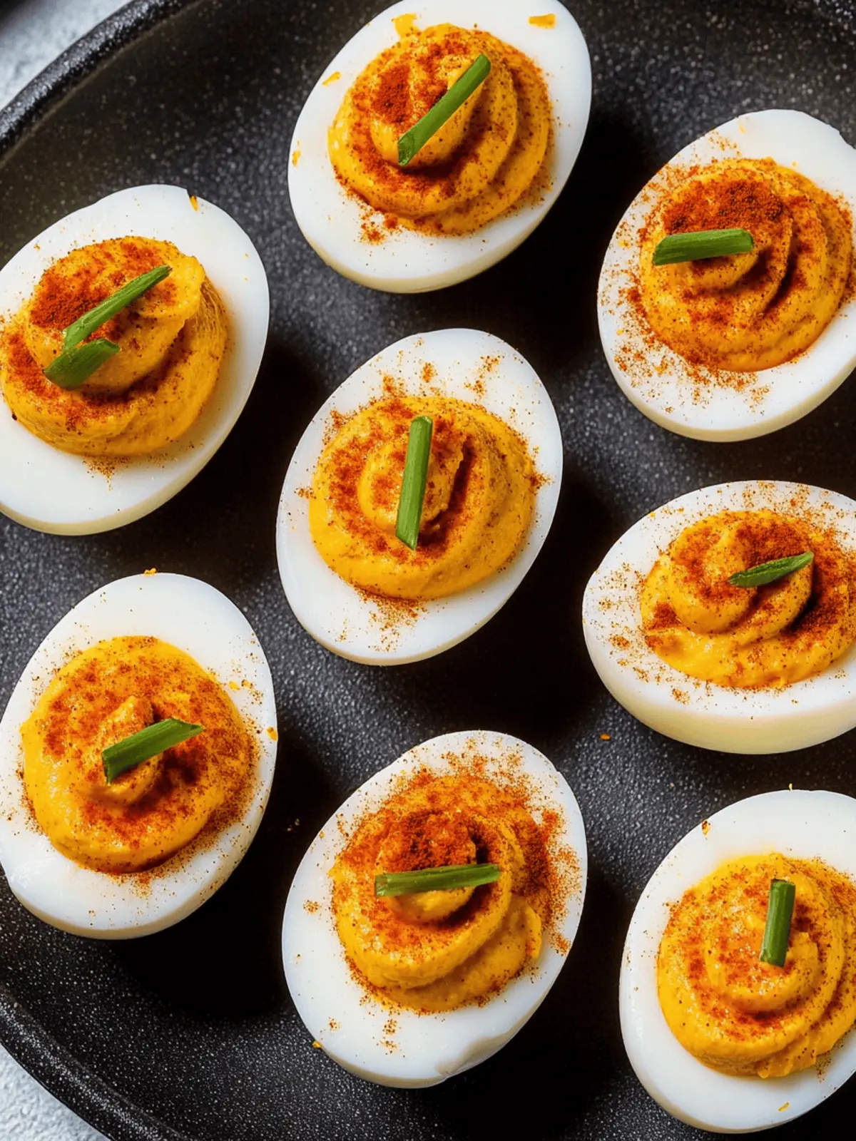 Pumpkin Deviled Eggs