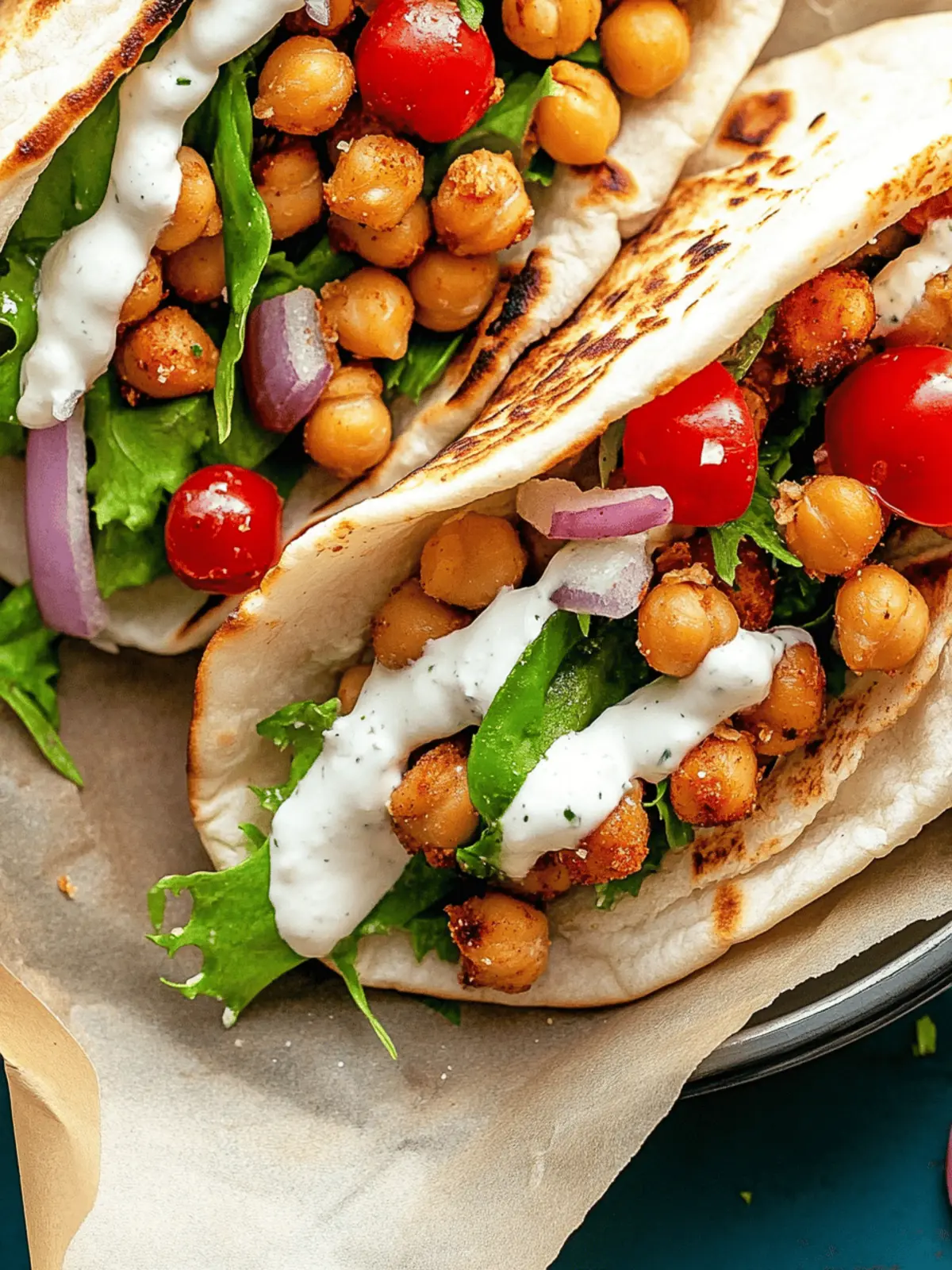 Roasted Chickpea Gyros