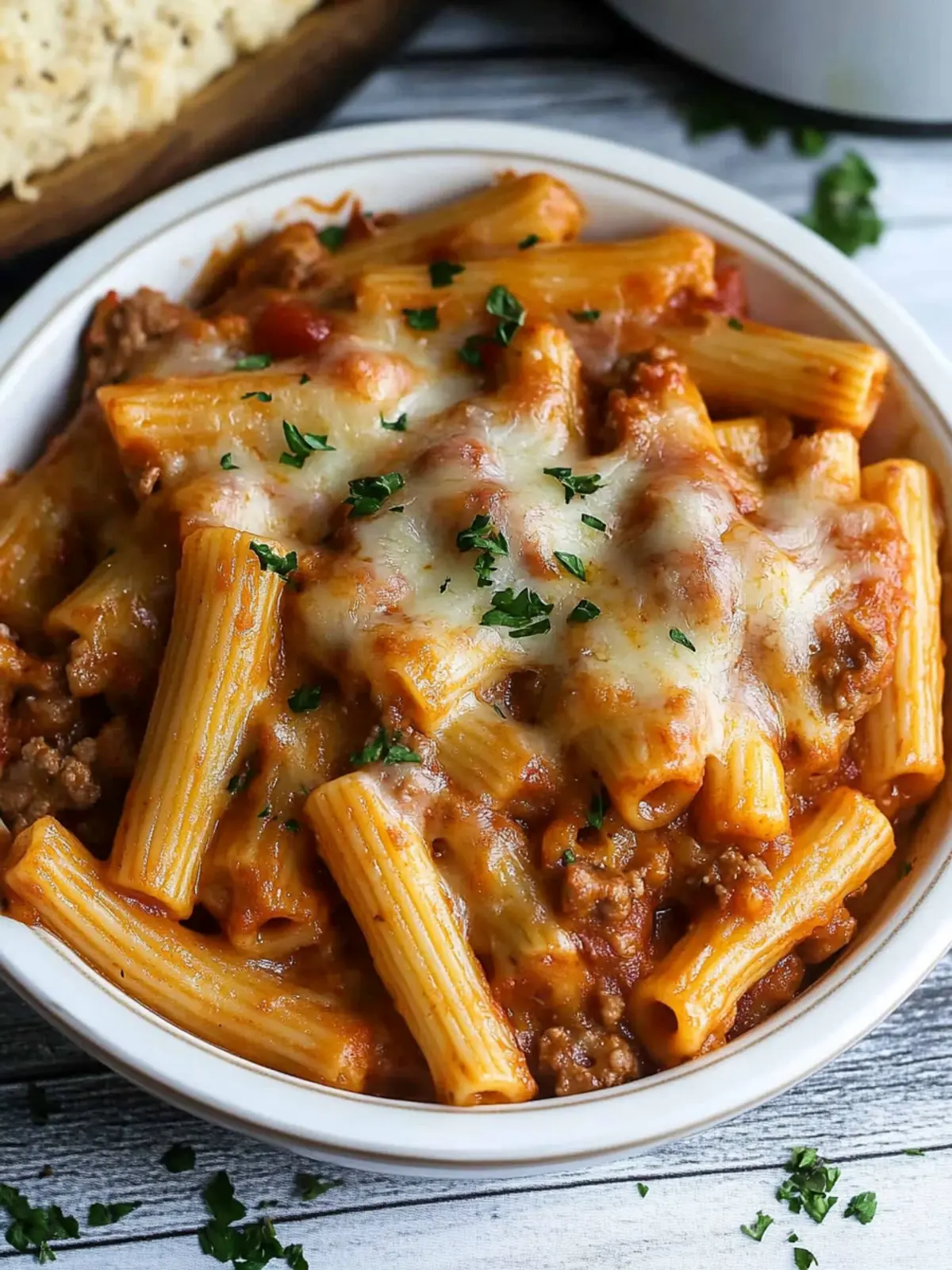 Easy Instant Pot Baked Ziti with Meat