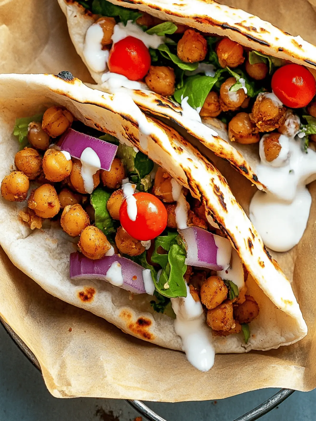 Roasted Chickpea Gyros