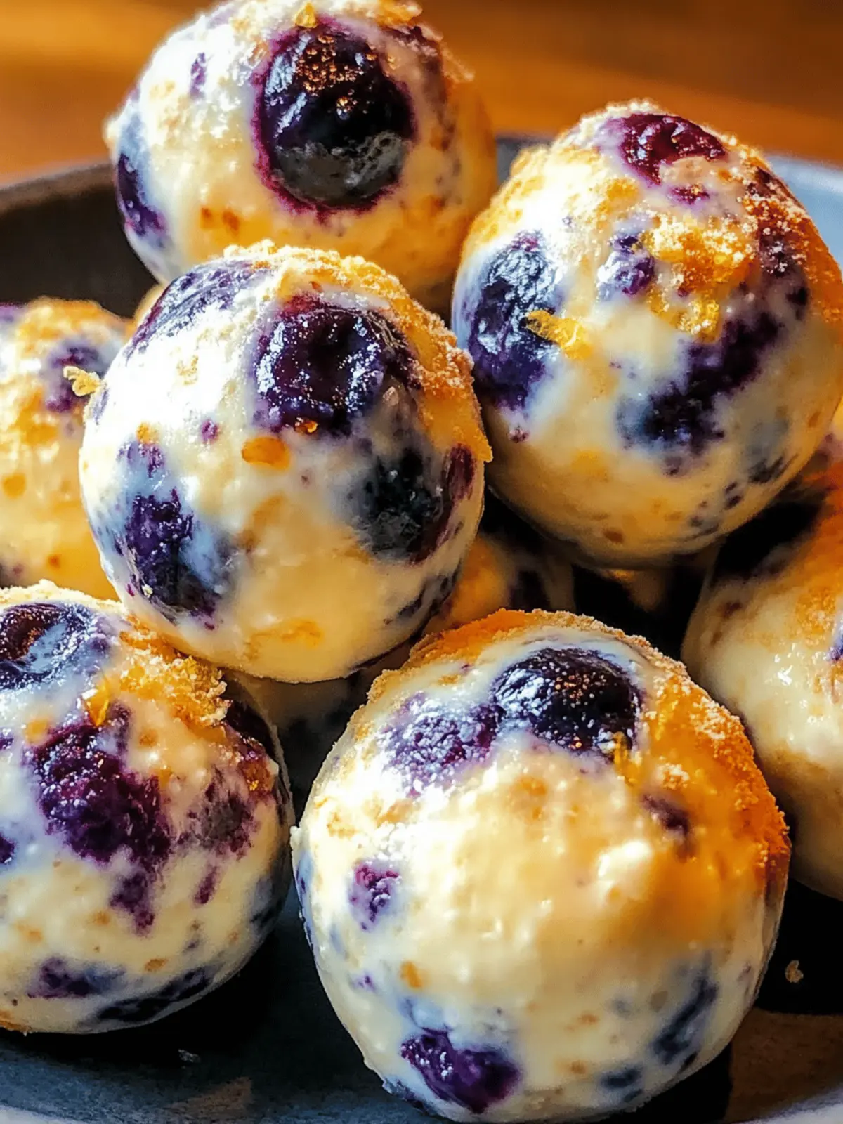 Lemon Blueberry Cottage Cheese Protein Bites